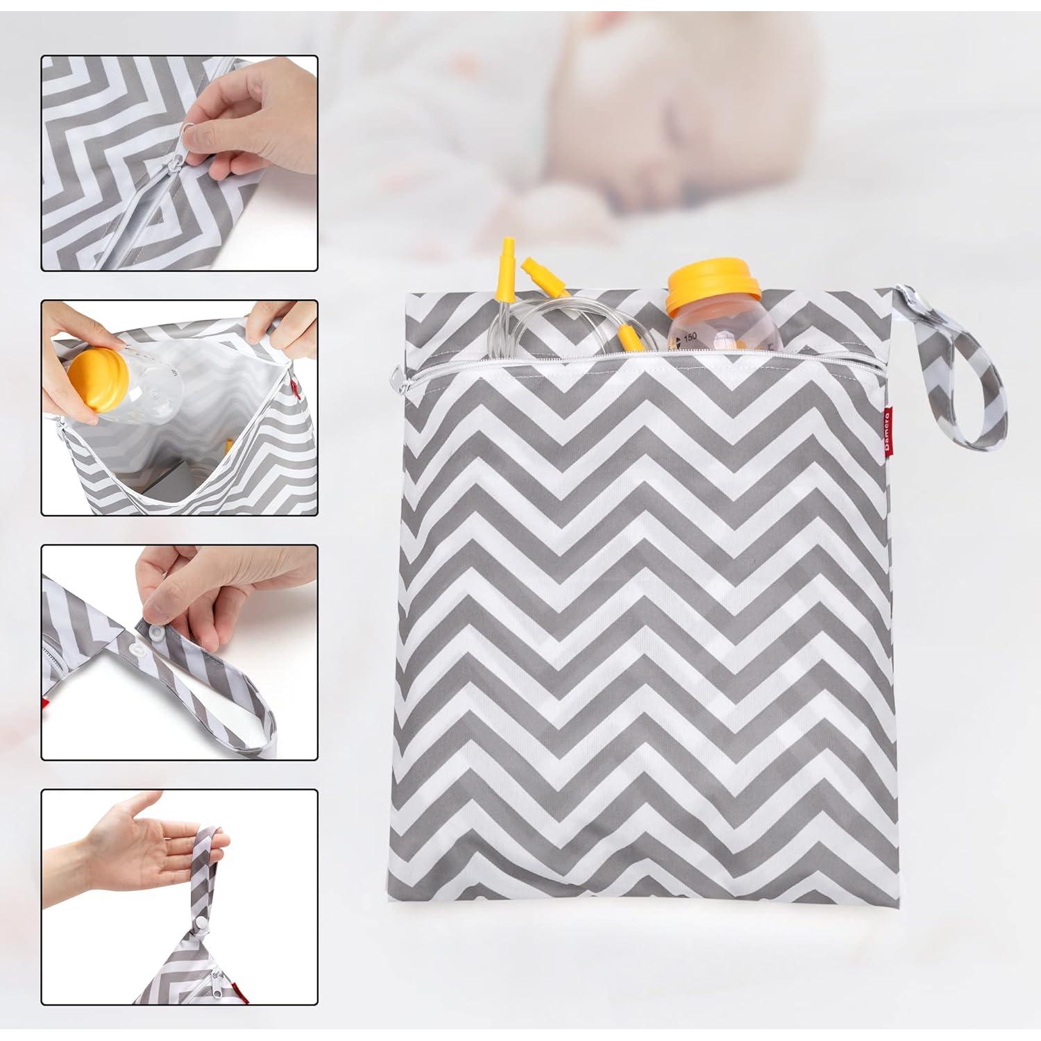 Bolsa de Piezas de Extractor de Leche Damero - 2 Unidades con Alfombrilla