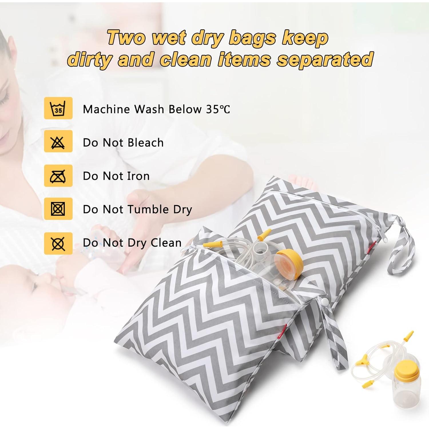 Bolsa de Piezas de Extractor de Leche Damero - 2 Unidades con Alfombrilla