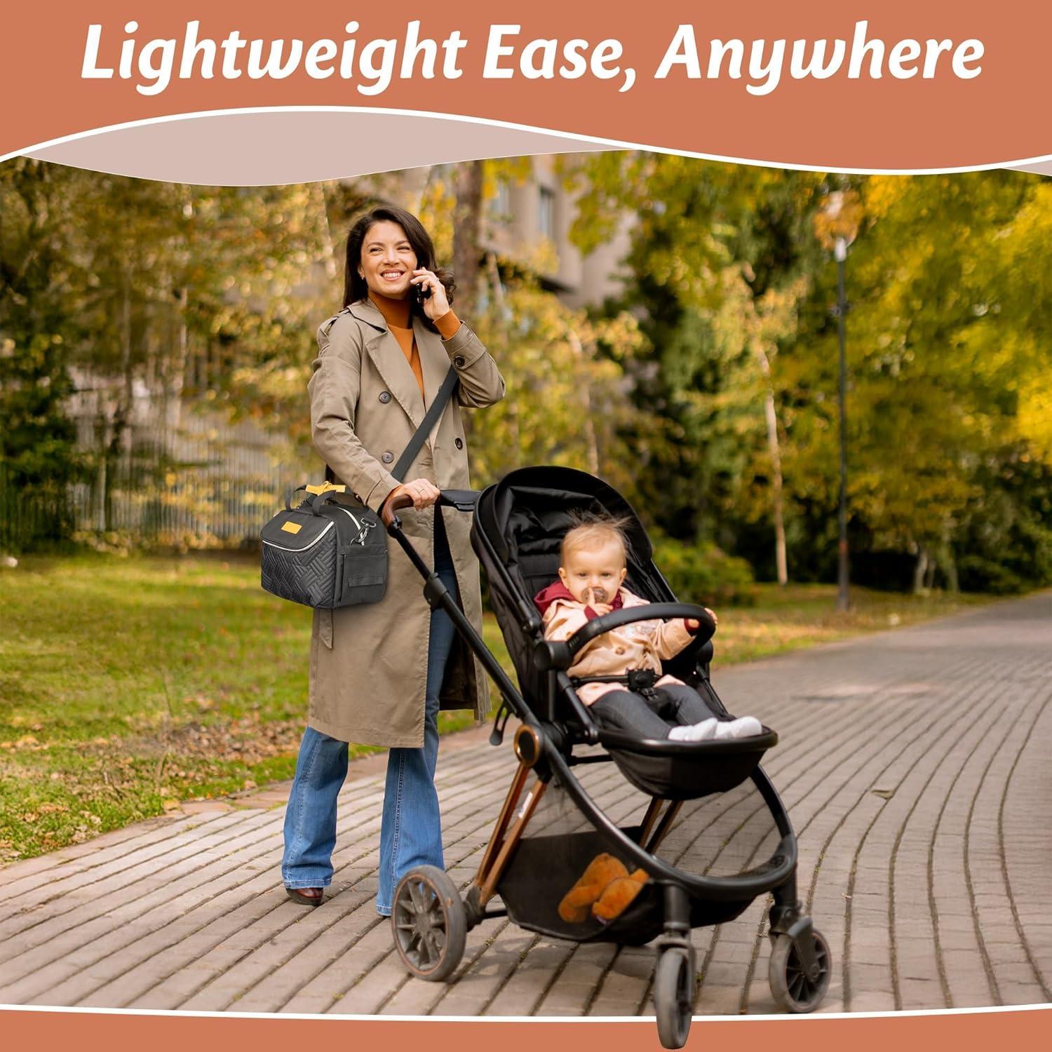 Bolsa para Extractor de Leche CarryWise Negra 6 Botellas