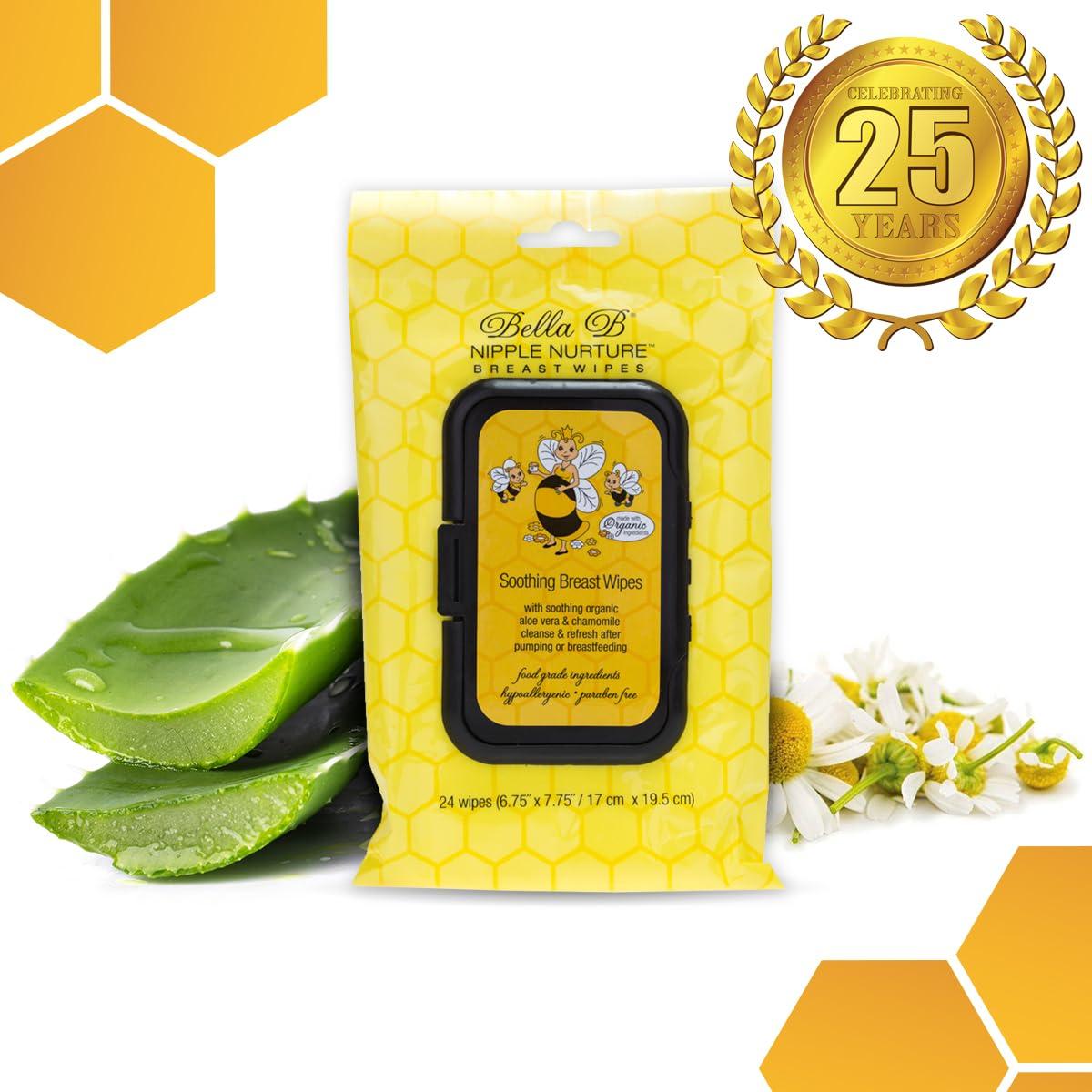 Toallitas para Pezones Bella B - Paquete de 72 Toallitas Orgánicas