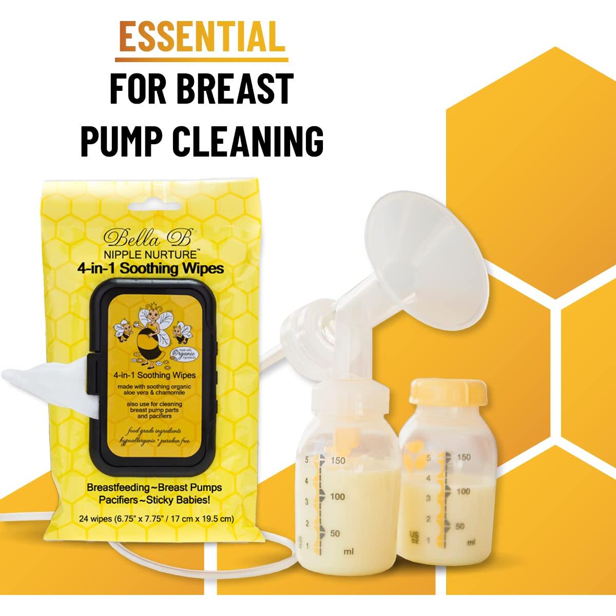 Toallitas para Pezones Bella B - Paquete de 72 Toallitas Orgánicas
