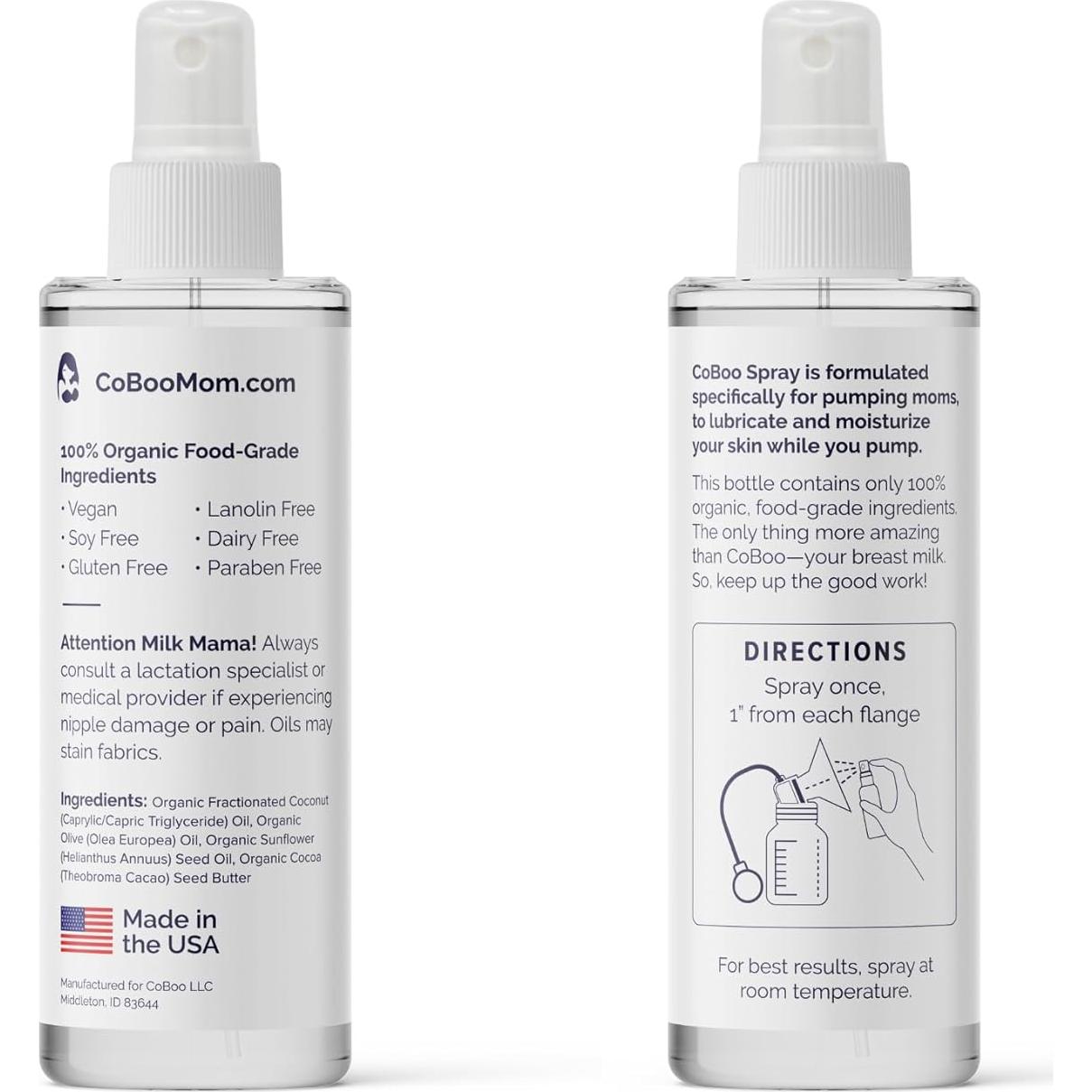 Spray de Bombeo Orgánico CoBoo 59 ml - Lubricante Vegano