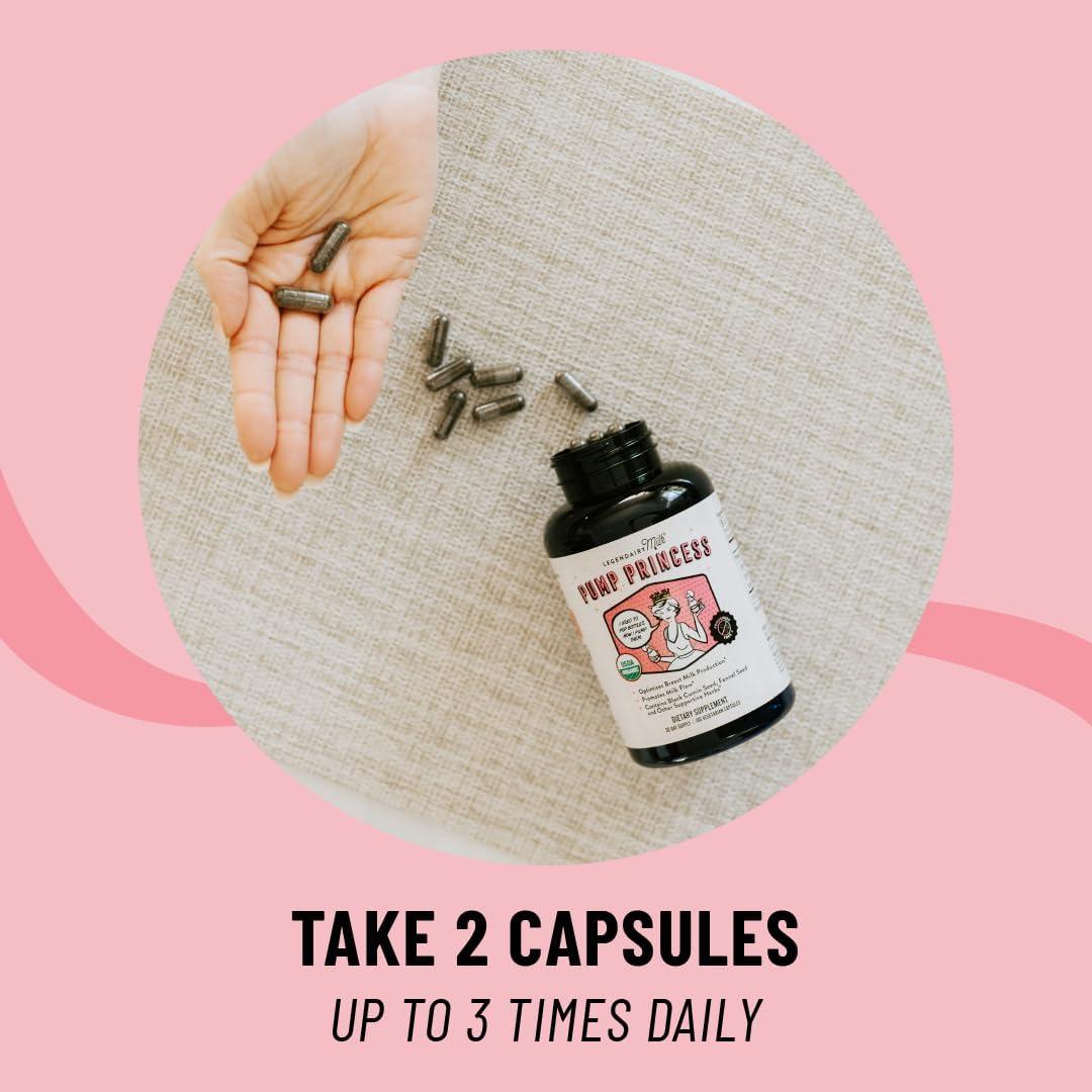 Suplemento de Lactancia Legendairy Milk Pump Princess 60 Cápsulas