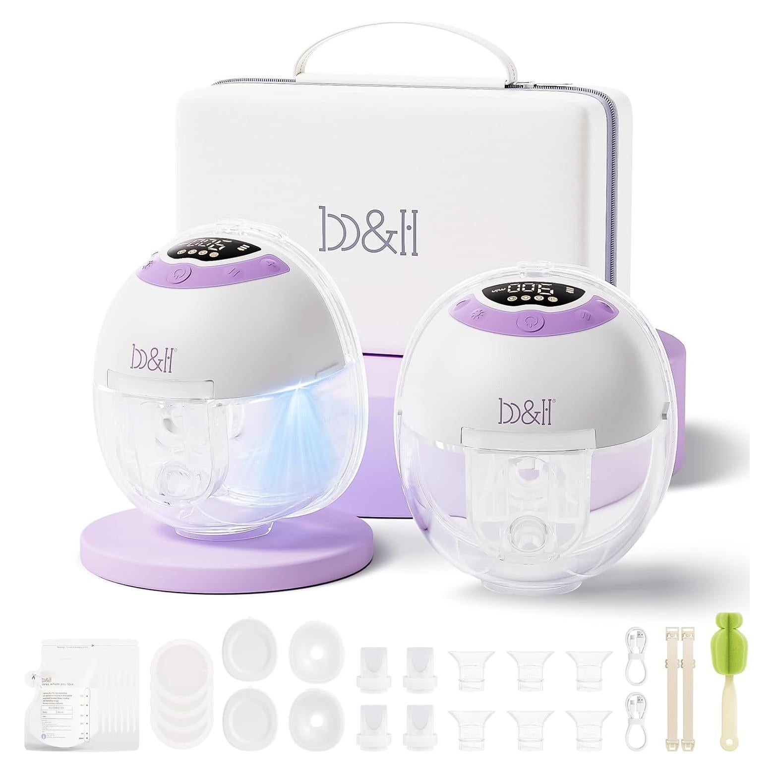 Extractor de Leche Eléctrico B&H S33 Manos Libres con Luz