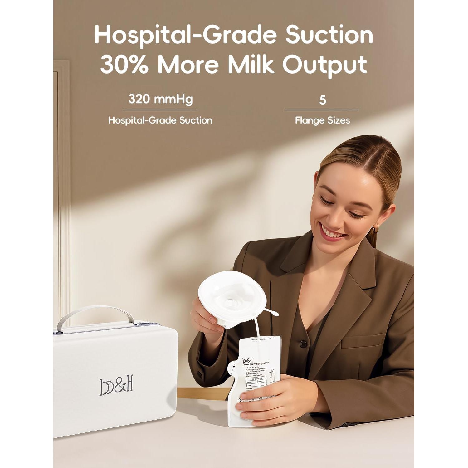 Extractor de Leche Eléctrico B&H S33 Manos Libres con Luz