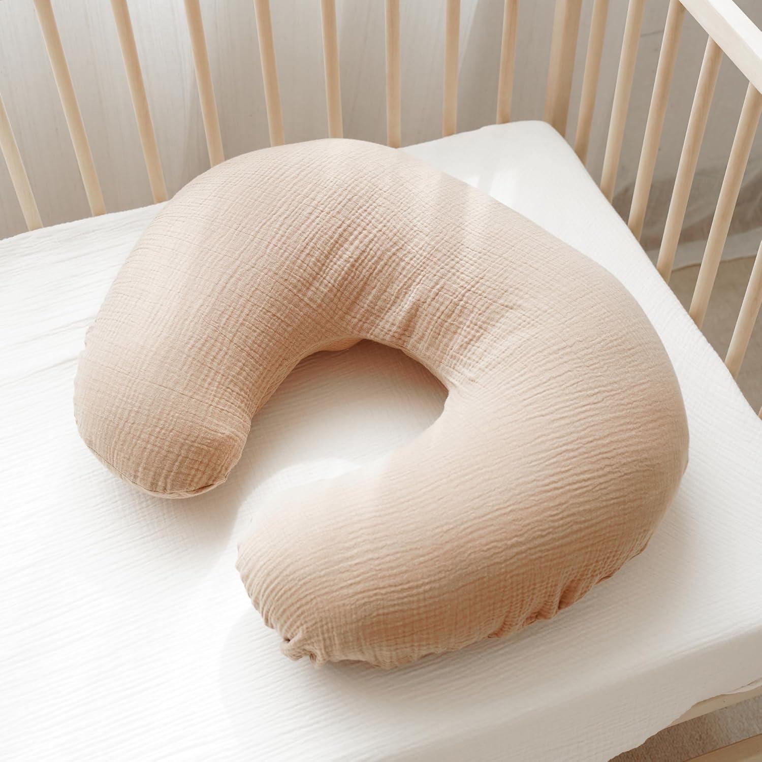 Fundas de Almohada de Lactancia Konssy 100% Algodón Muselina