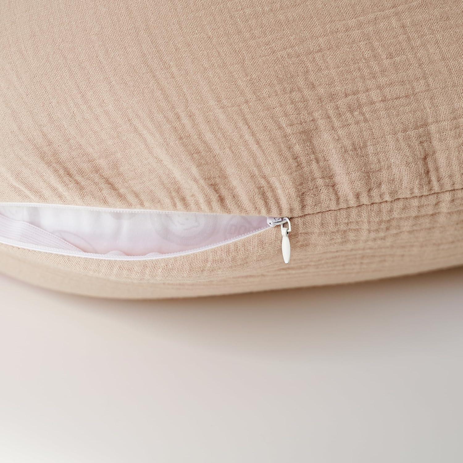 Fundas de Almohada de Lactancia Konssy 100% Algodón Muselina