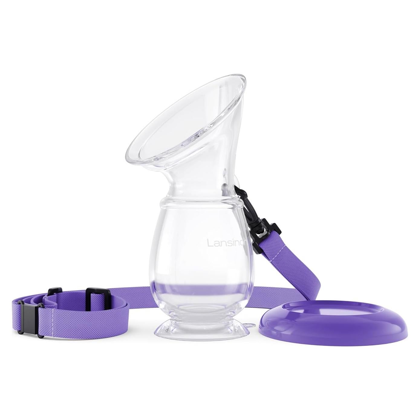 Bomba de Pecho de Silicona Lansinoh 113.4 ml Manual Portátil