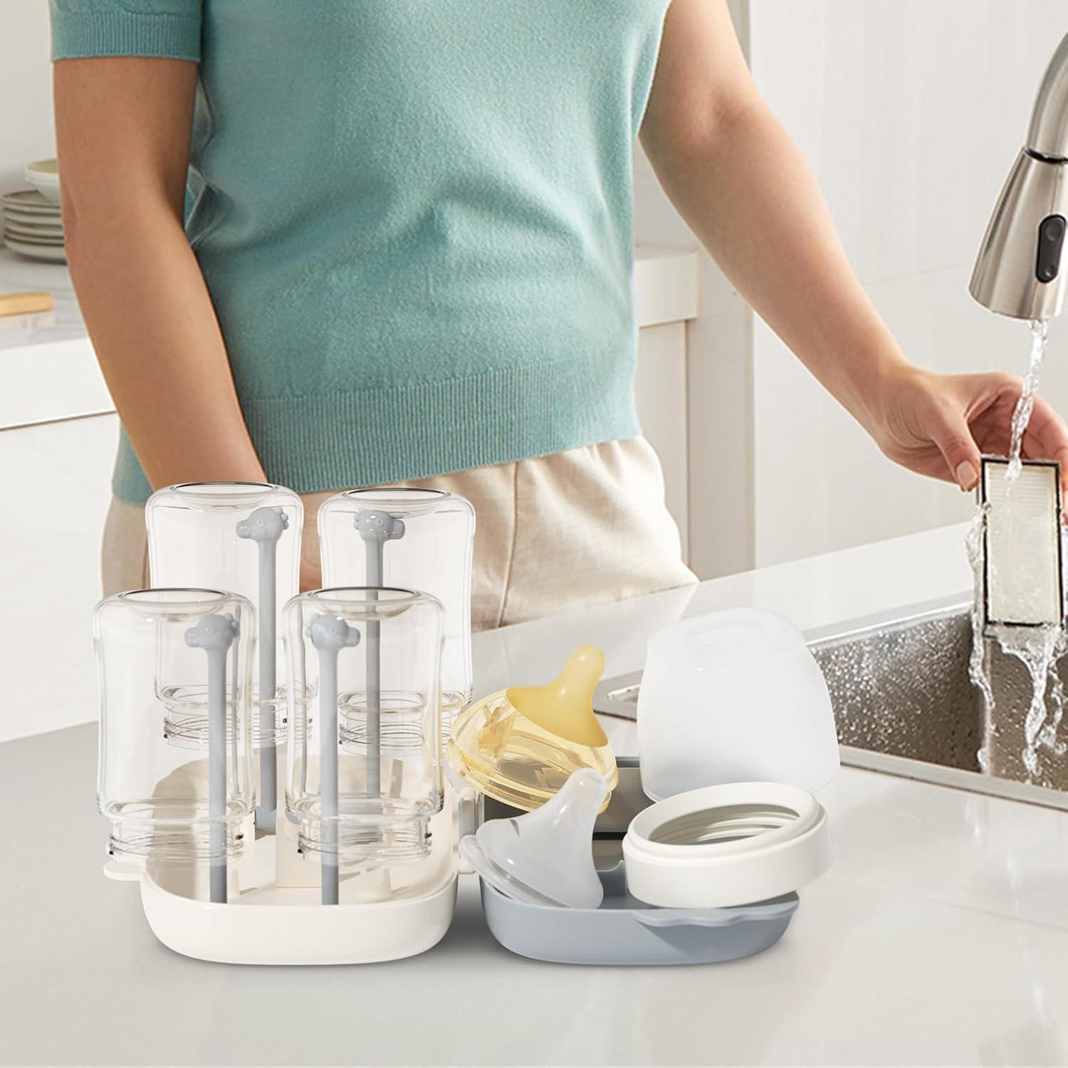 Kit de limpieza 6 en 1 para biberones Glusmami - Portátil y seguro