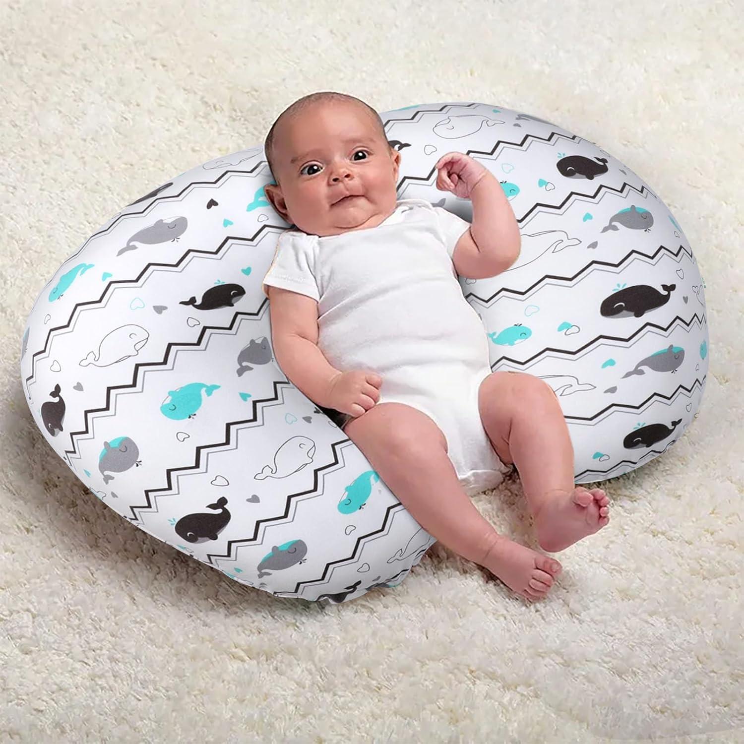 Funda de Almohada de Lactancia BROLEX - Paquete de 2 Elefante Ballena