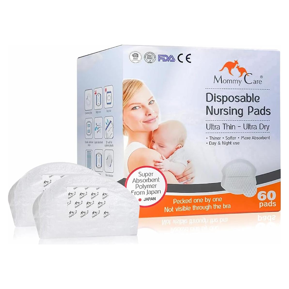 Almohadillas desechables Mommy Care - Ultra delgadas, 60 unidades