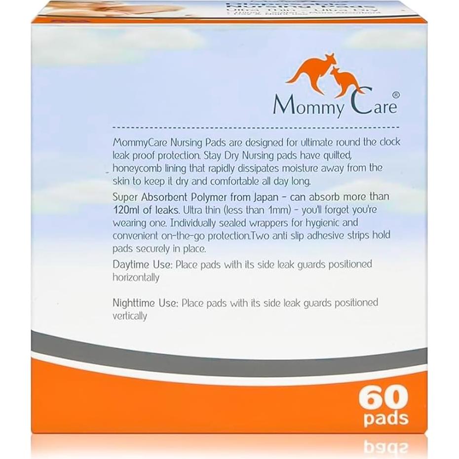 Almohadillas desechables Mommy Care - Ultra delgadas, 60 unidades