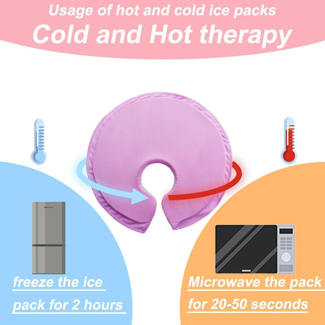 Compresas de Gel Suave HiFineCare para Lactancia Morado