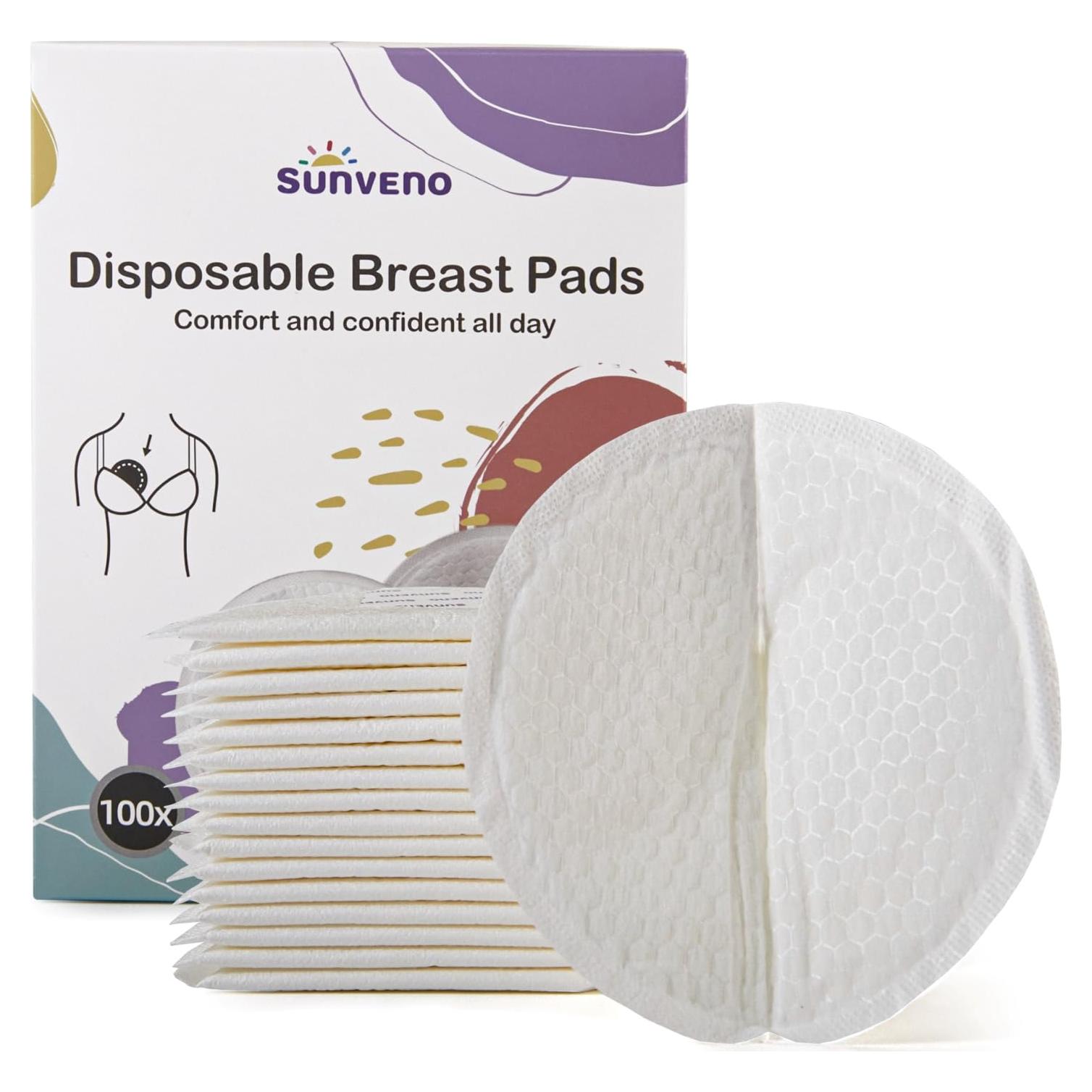 Almohadillas Desechables para Lactancia SUNVENO 100 Piezas Ultra Finas