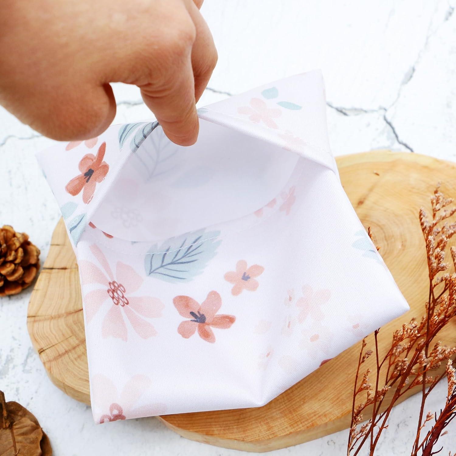 Almohadillas de Lactancia Reutilizables 6+1 con Bolsa - Corazones