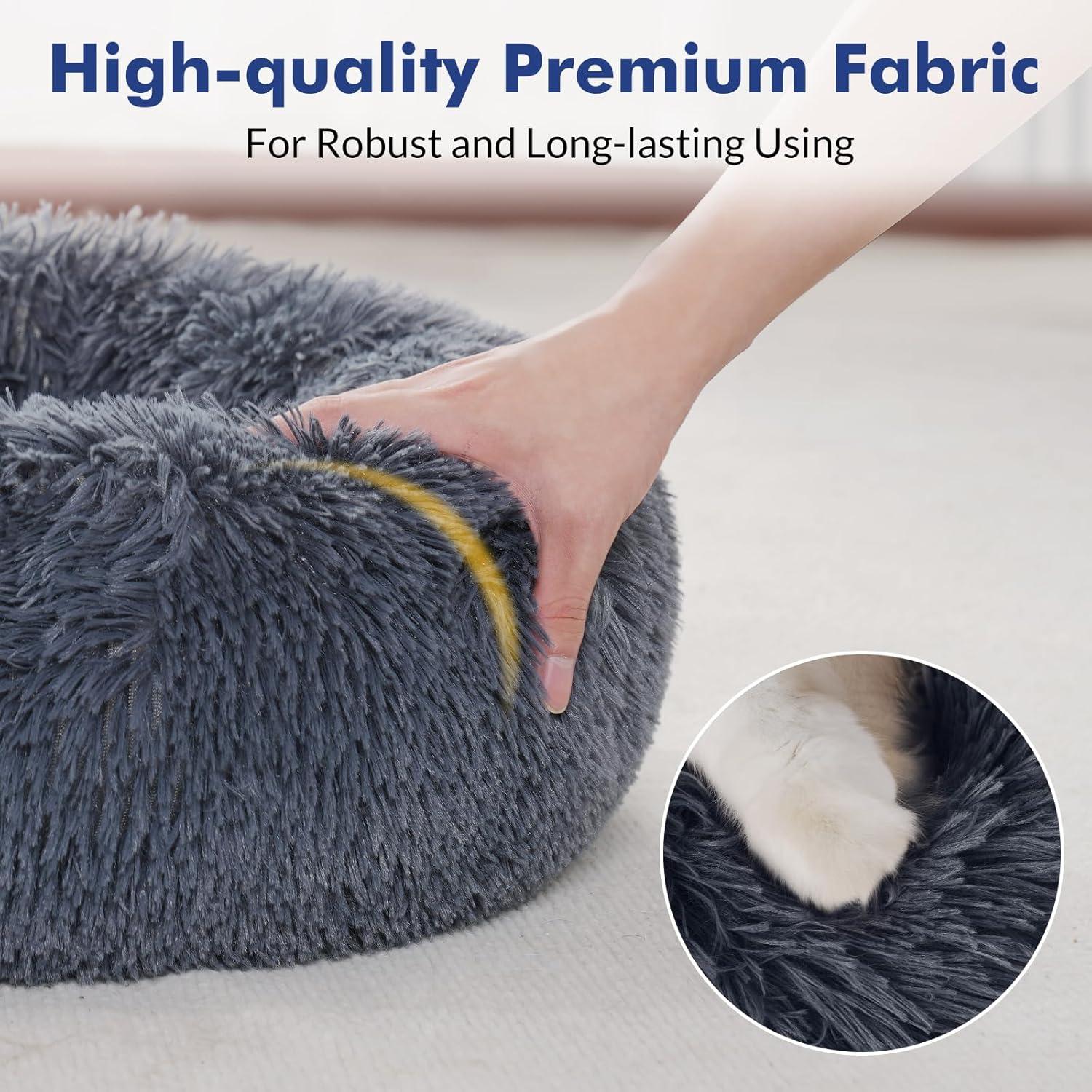 Cama para Gatos Rabbitgoo Mediana Gris Oscuro 50 cm Lavable