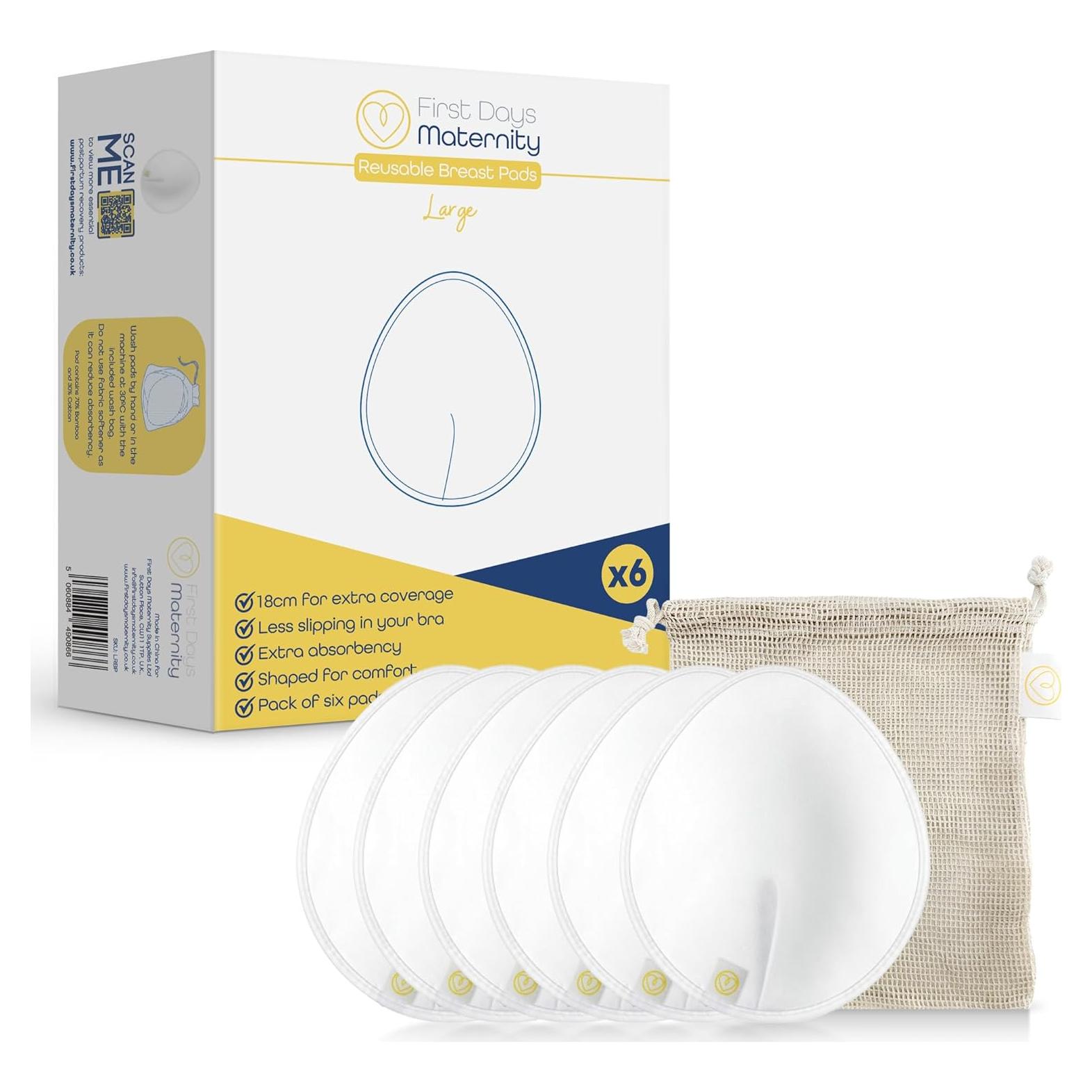 Almohadillas Reutilizables para el Pecho First Days Maternity 6 Unidades
