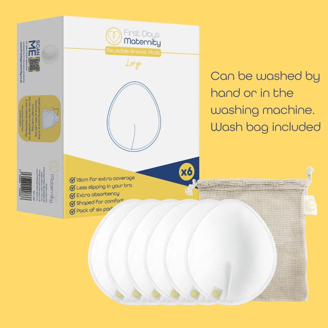 Almohadillas Reutilizables para el Pecho First Days Maternity 6 Unidades