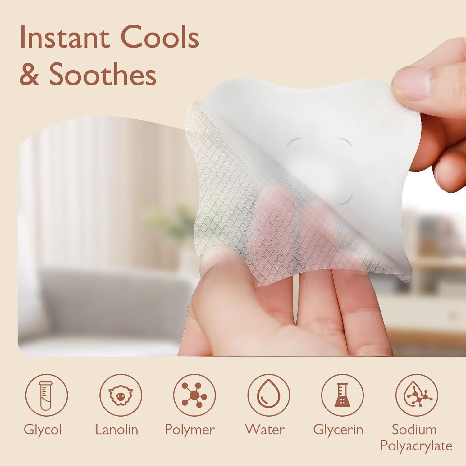 Almohadillas de Gel para Pezones Momfree - 12 Unidades Reutilizables