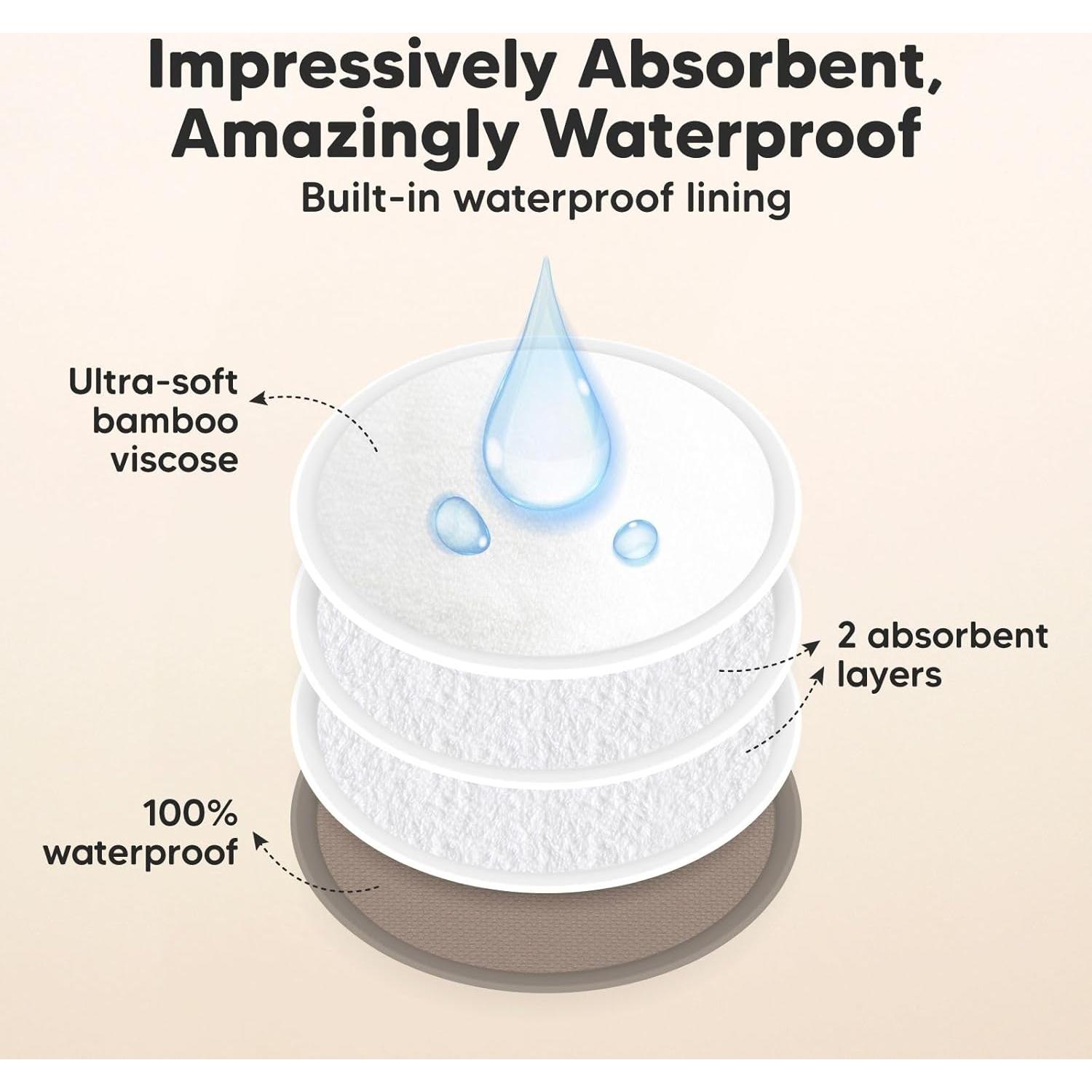 KeaBabies Almohadillas de Lactancia Reutilizables 14 Piezas