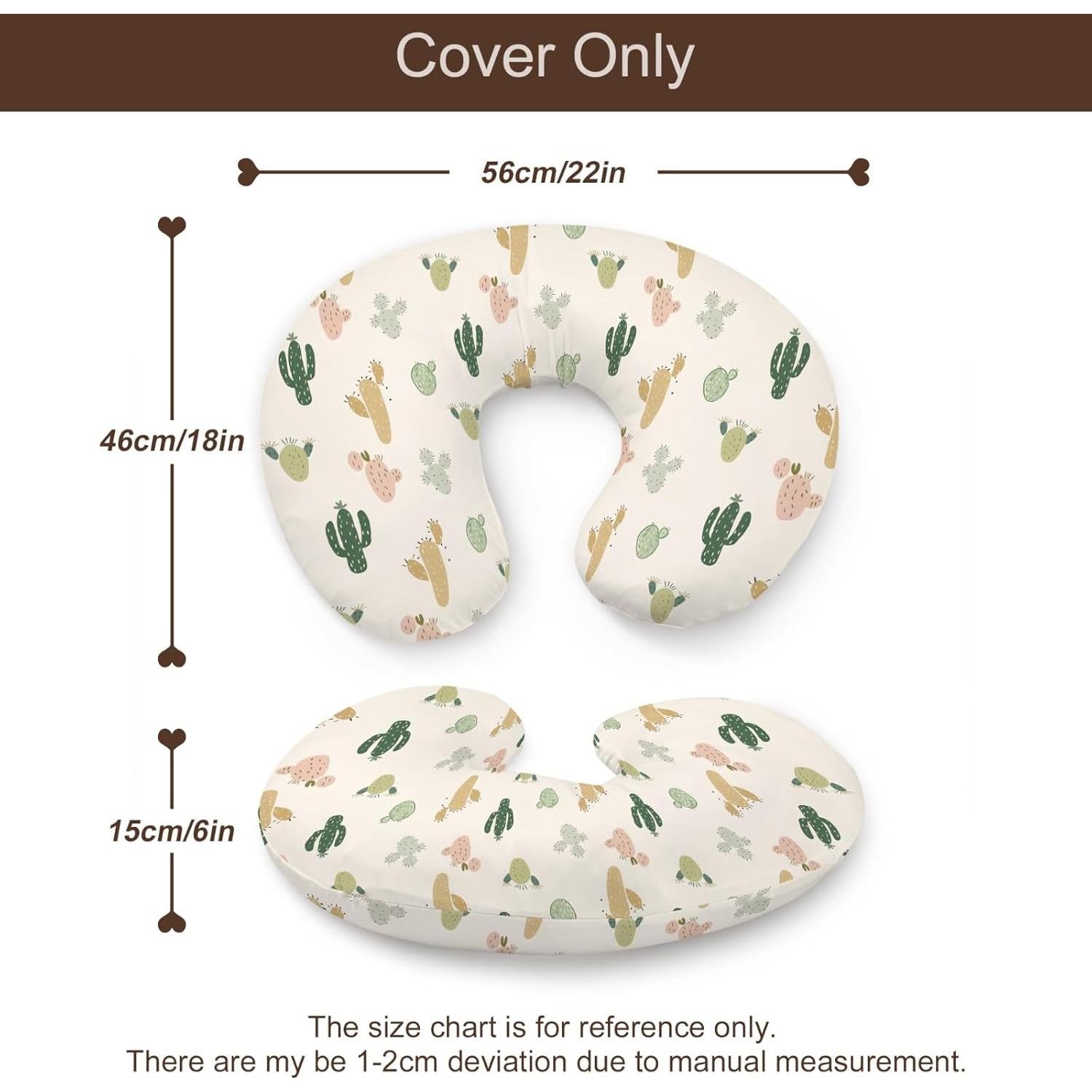Funda de Almohada de Lactancia Cactus Occidental 46x56 cm