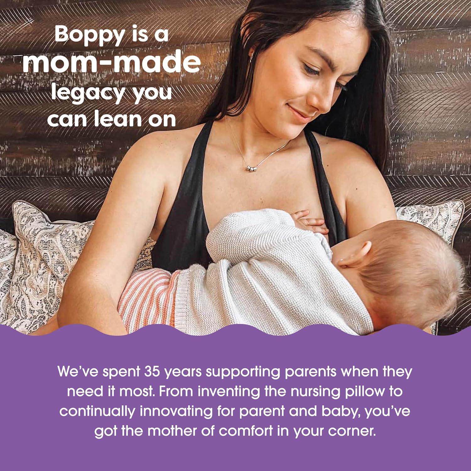 Almohada de Lactancia Boppy Azul Manchado - Ergonómica y Lavable