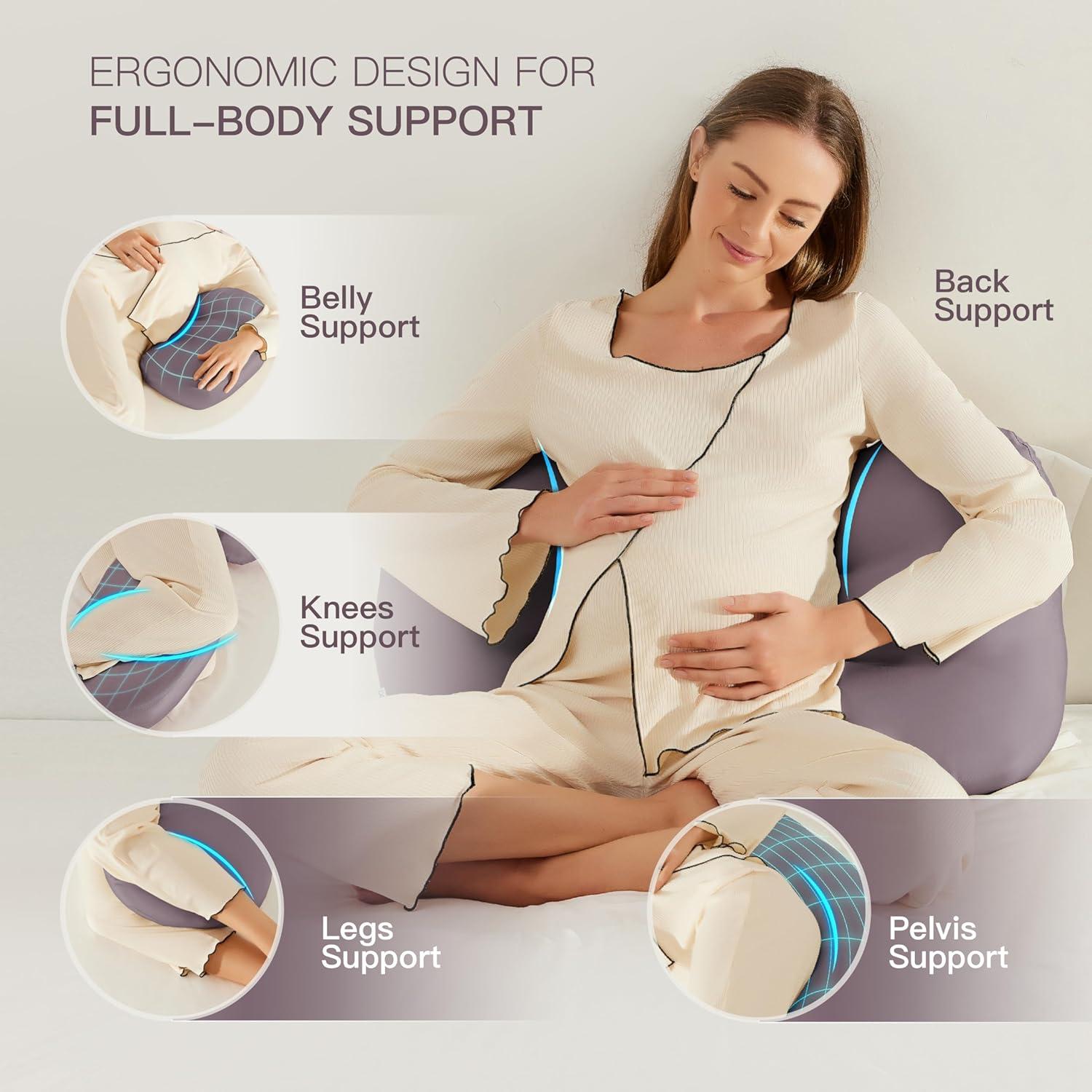 Almohada de Embarazo COZYREST Ajustable Refrigerante 1.09kg