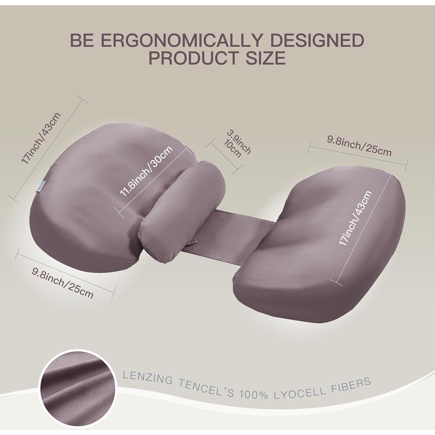 Almohada de Embarazo COZYREST Ajustable Refrigerante 1.09kg