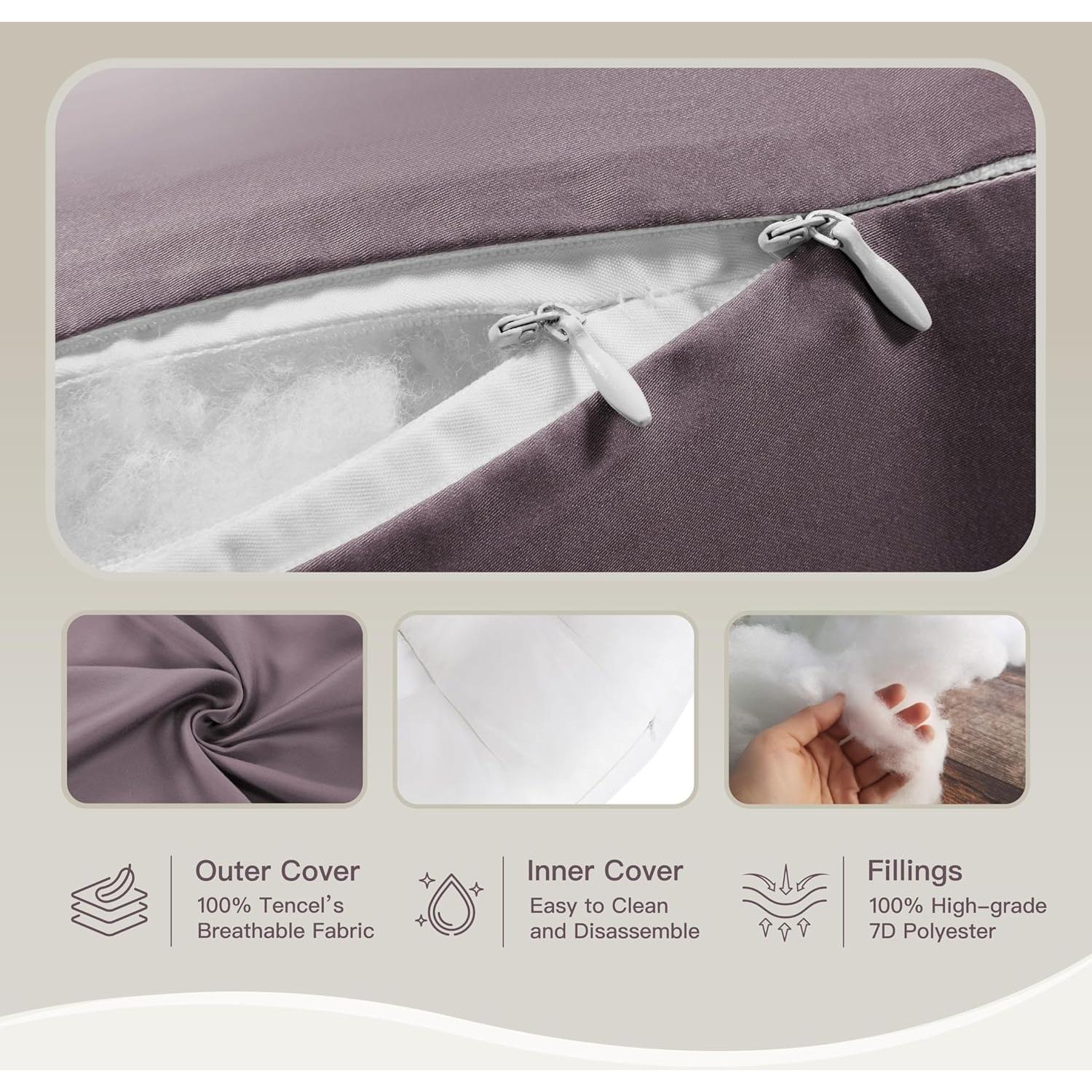 Almohada de Embarazo COZYREST Ajustable Refrigerante 1.09kg