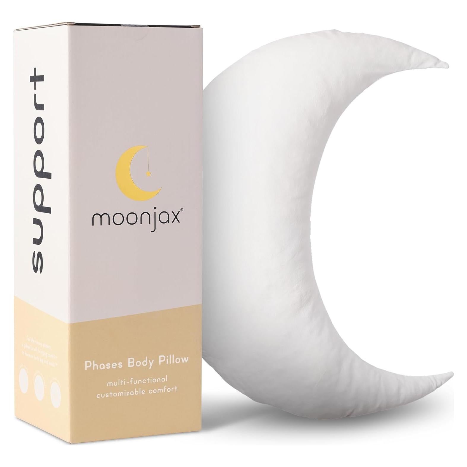 Almohada de Lactancia Moonjax Blanco Lunar 70x24 cm Espuma Viscoelástica