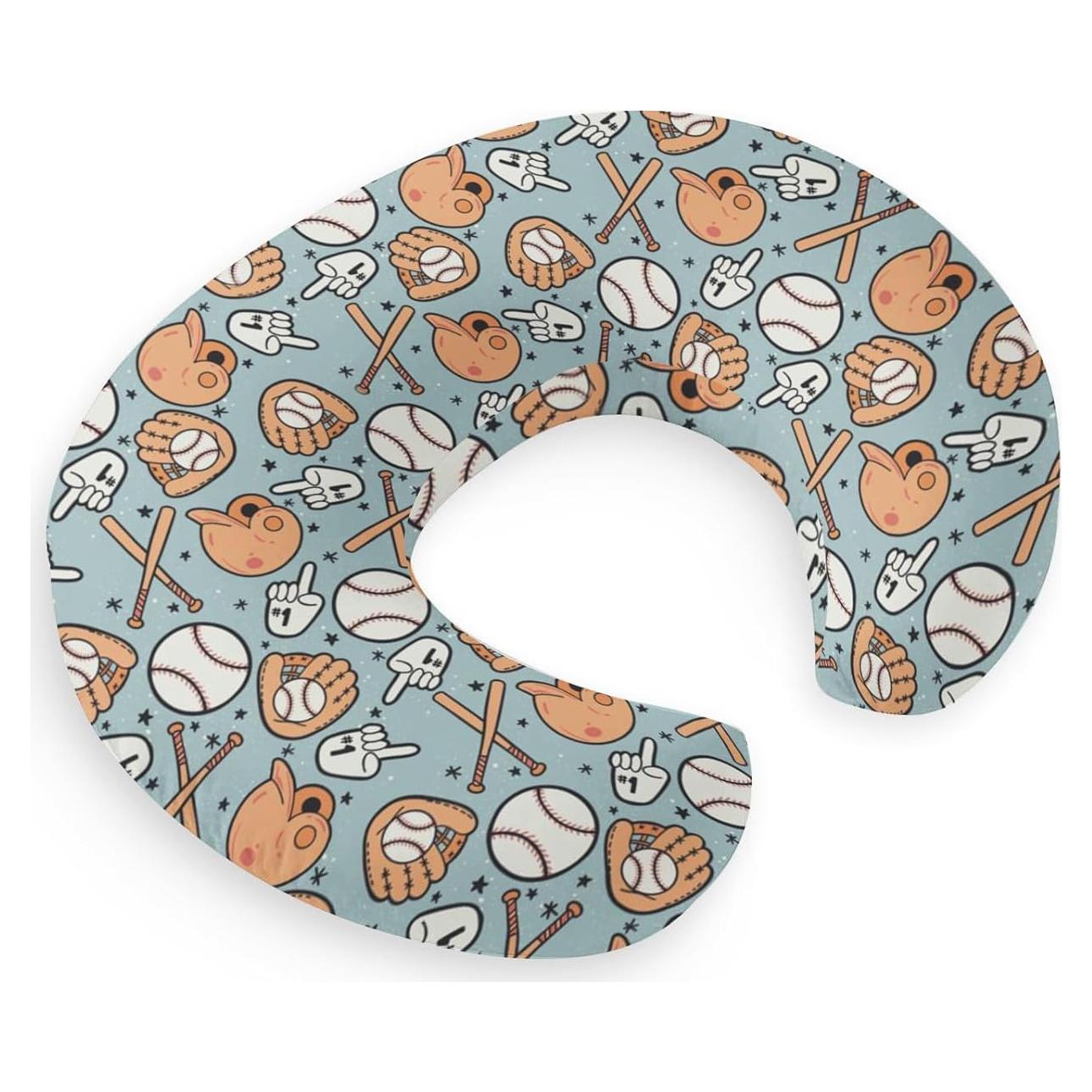 Funda de Almohada de Lactancia HawSkgFub Béisbol 55.88x45.72cm