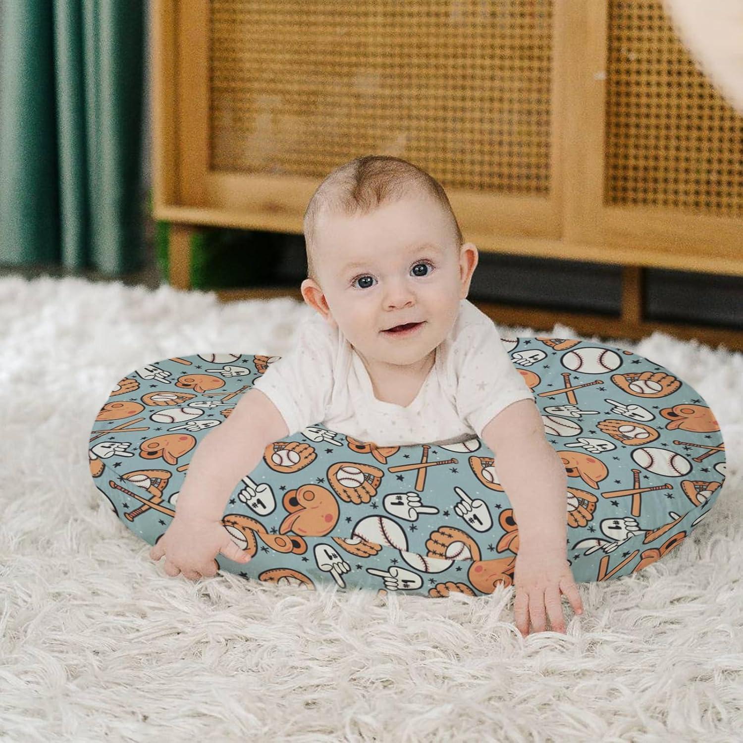 Funda de Almohada de Lactancia HawSkgFub Béisbol 55.88x45.72cm