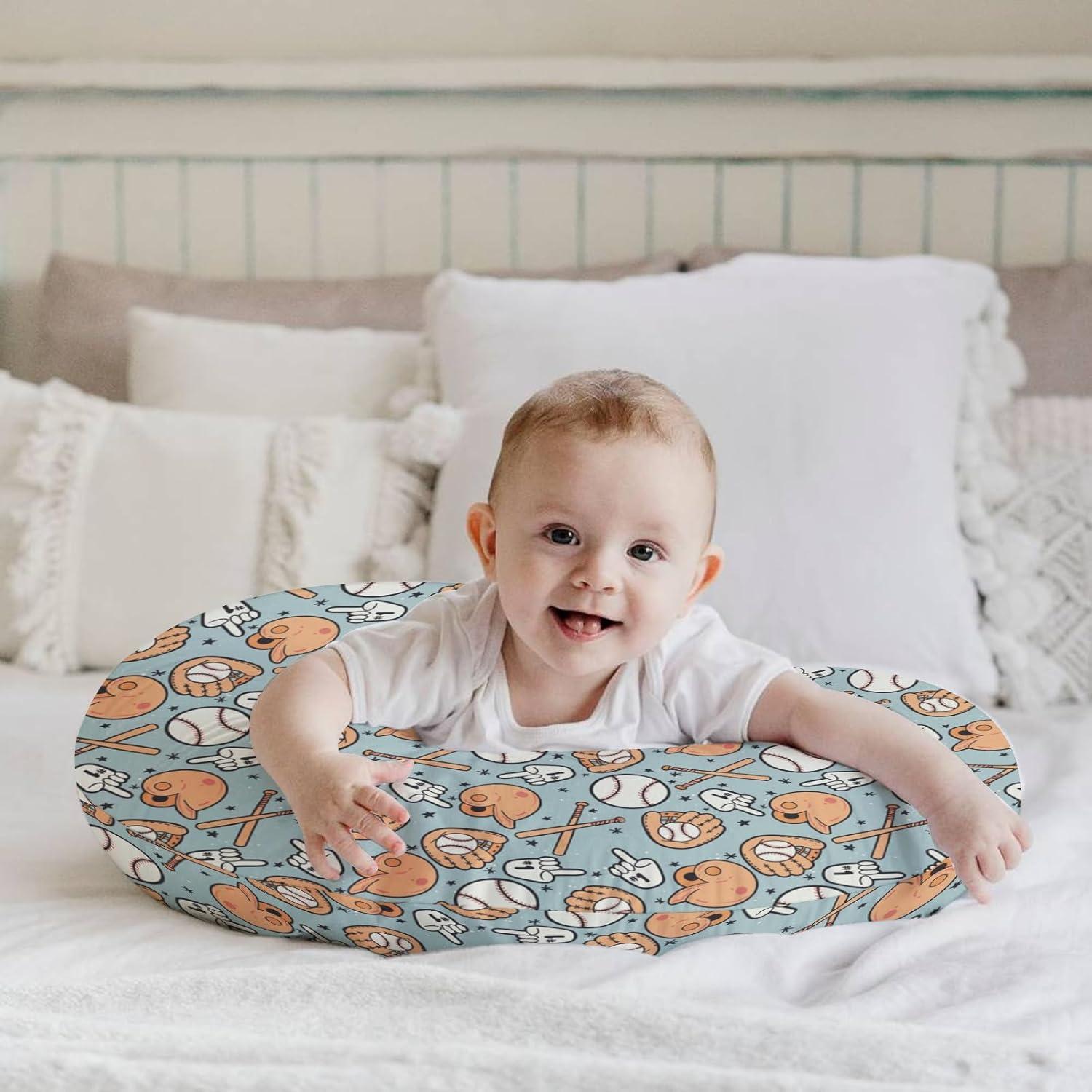 Funda de Almohada de Lactancia HawSkgFub Béisbol 55.88x45.72cm