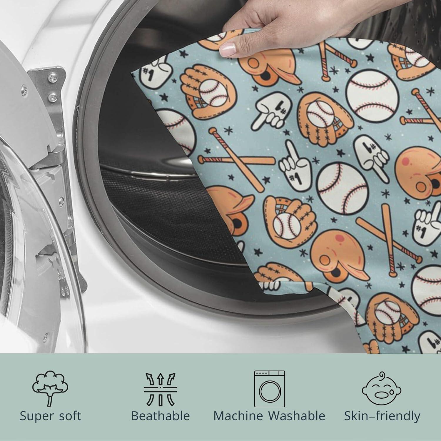 Funda de Almohada de Lactancia HawSkgFub Béisbol 55.88x45.72cm