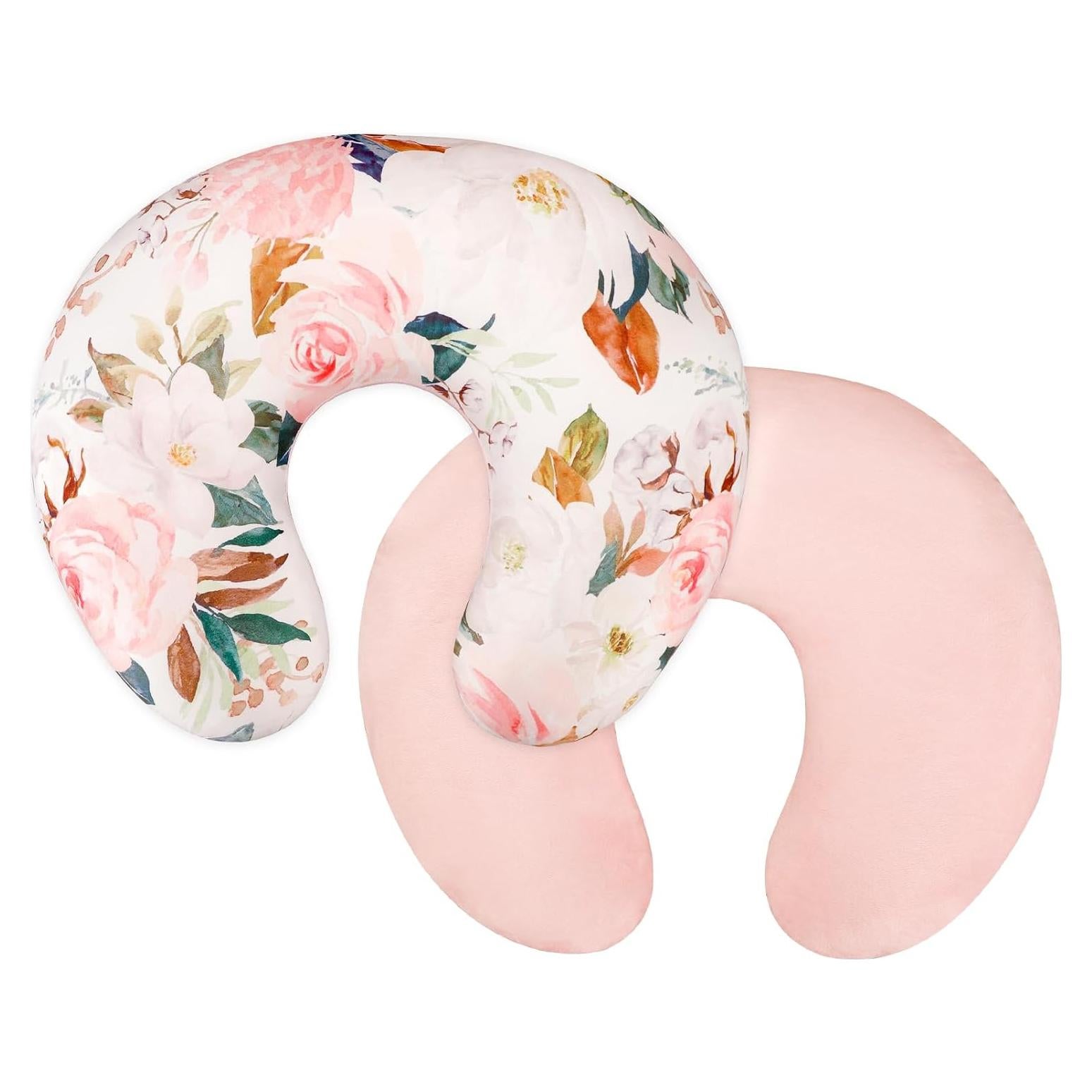 Funda de Almohada de Lactancia DILIMI Rosa Floral Suave