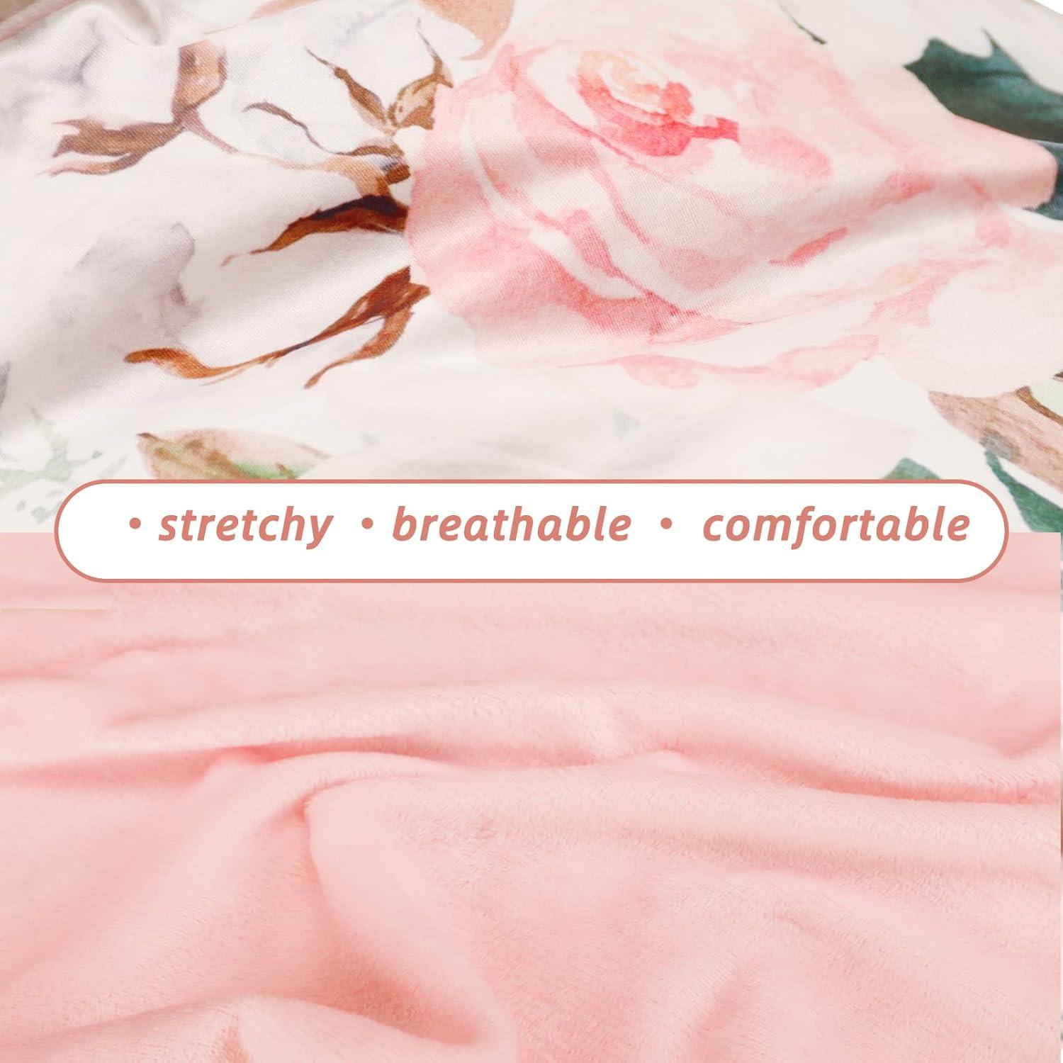 Funda de Almohada de Lactancia DILIMI Rosa Floral Suave