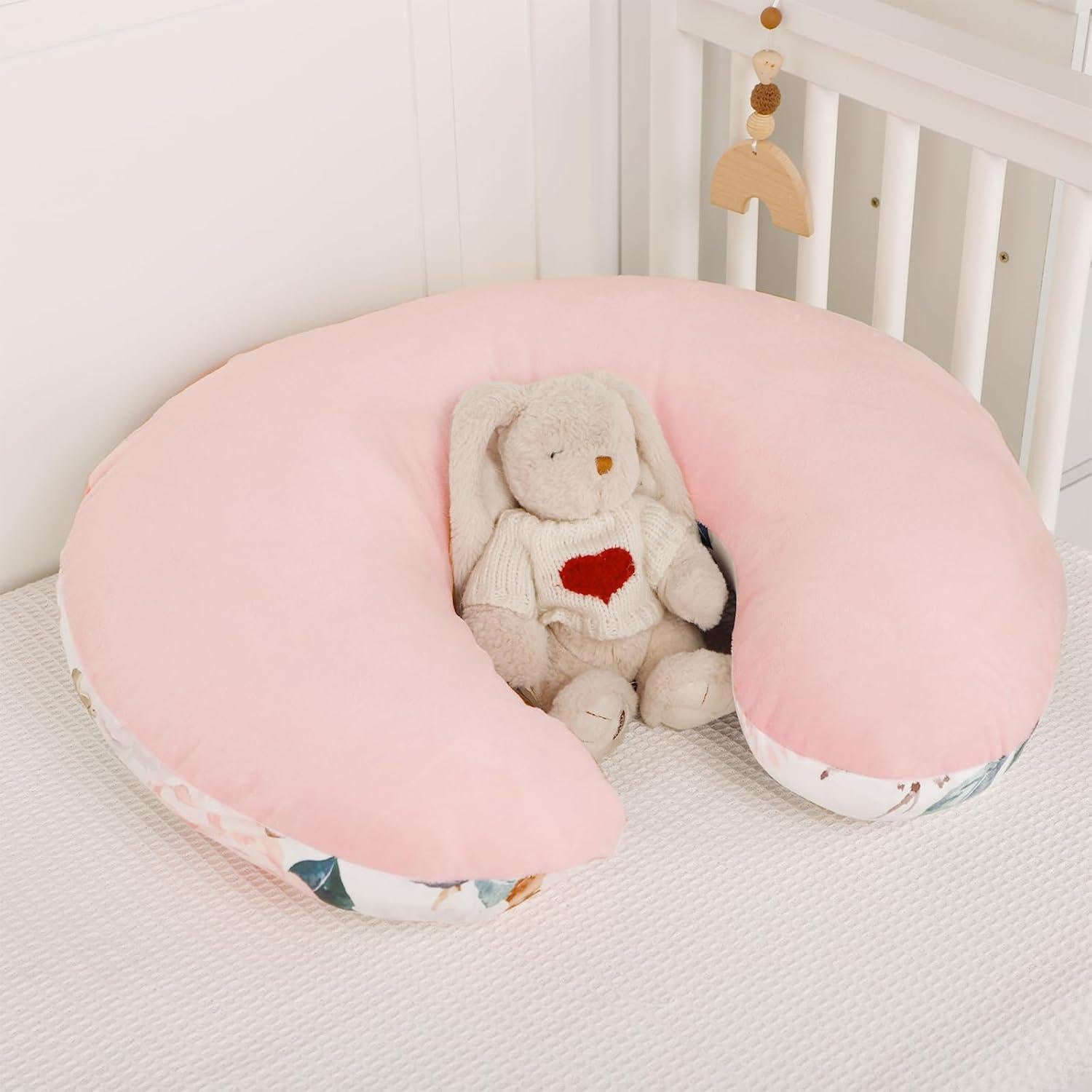 Funda de Almohada de Lactancia DILIMI Rosa Floral Suave