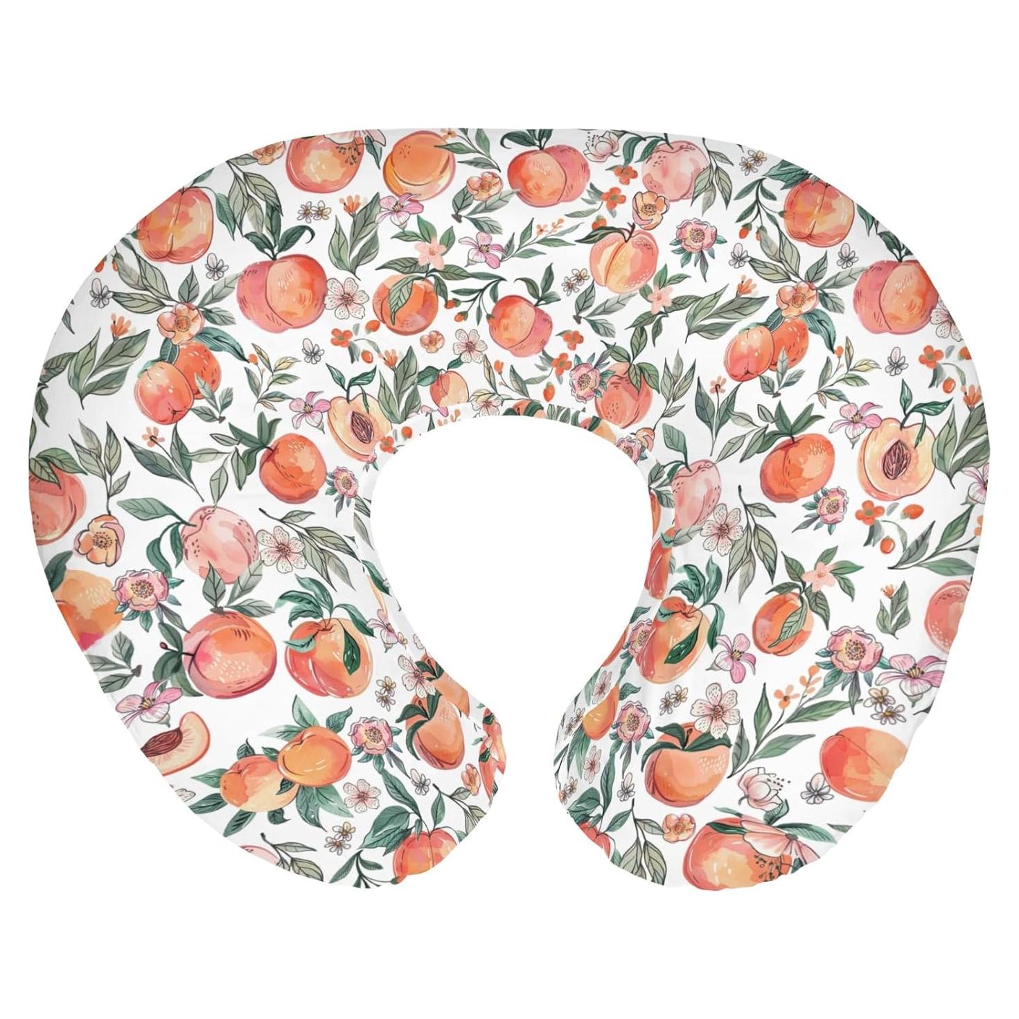 Funda de Almohada de Lactancia Vintage Duraznos 55.88x45.72 cm