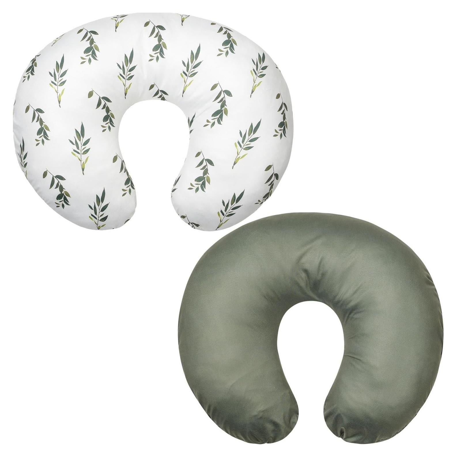 Funda de Almohada de Lactancia Little Jump - 2 Unidades Hoja de Olivo