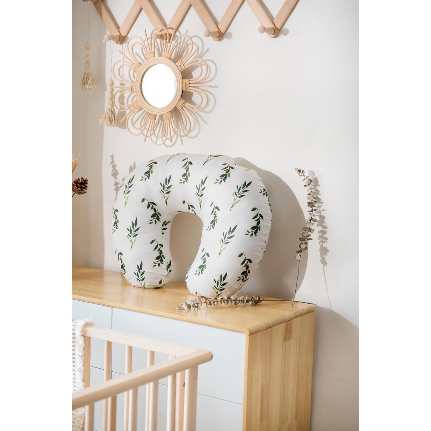 Funda de Almohada de Lactancia Little Jump - 2 Unidades Hoja de Olivo