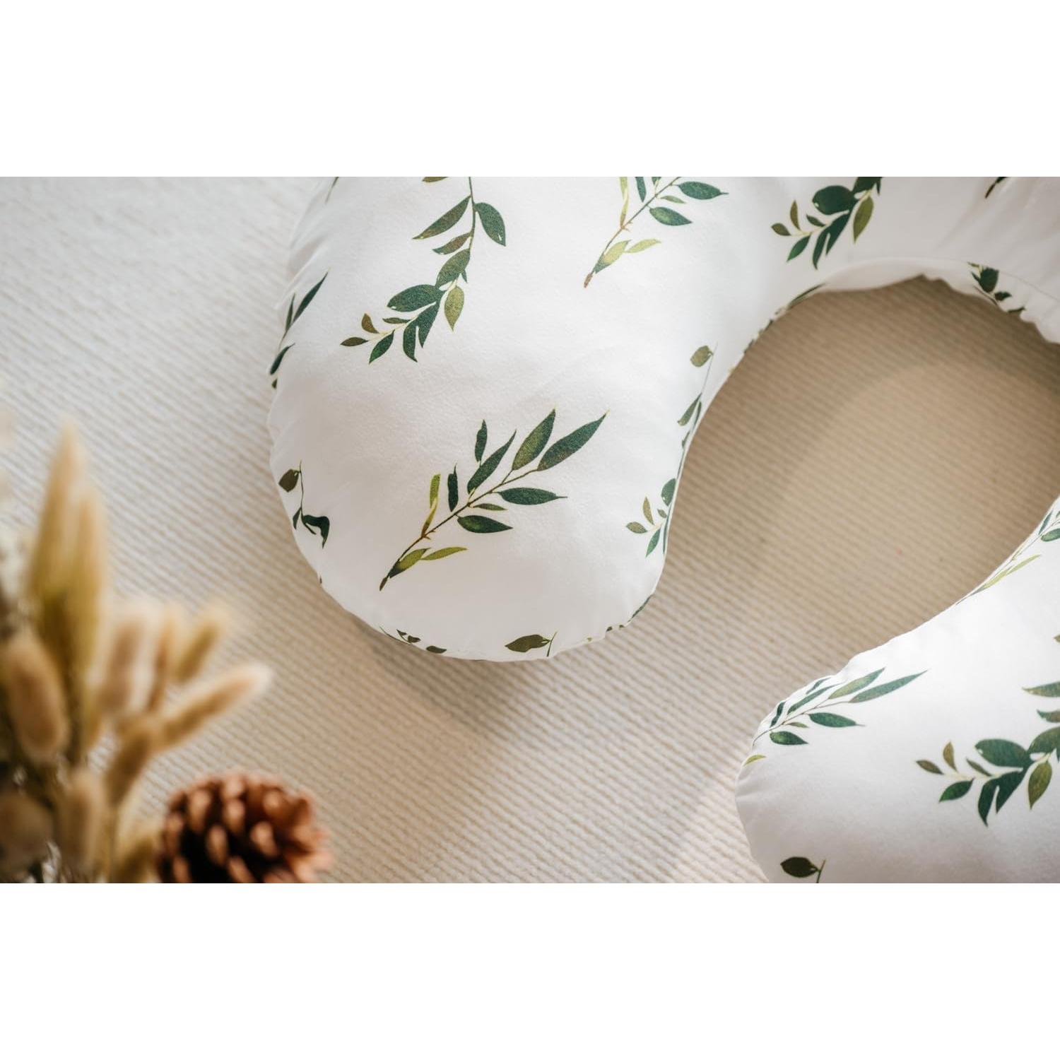 Funda de Almohada de Lactancia Little Jump - 2 Unidades Hoja de Olivo