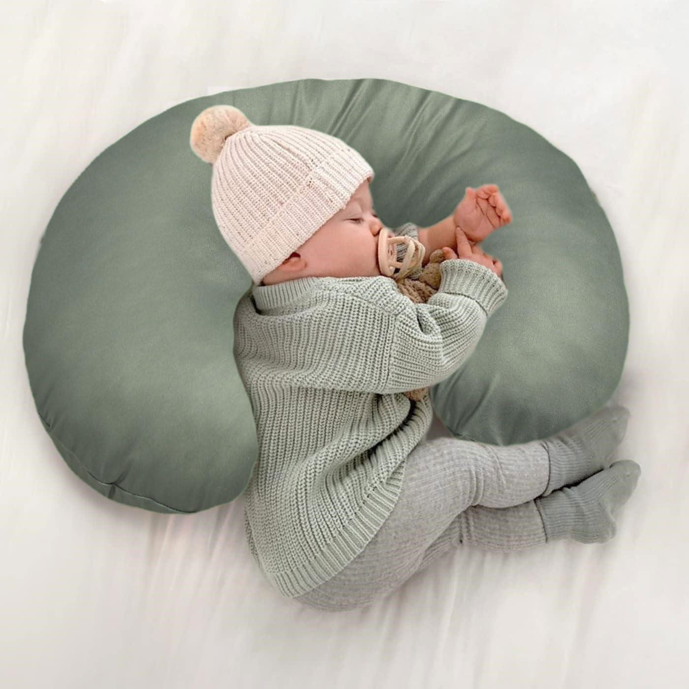 Funda de Almohada de Lactancia Little Jump - 2 Unidades Hoja de Olivo