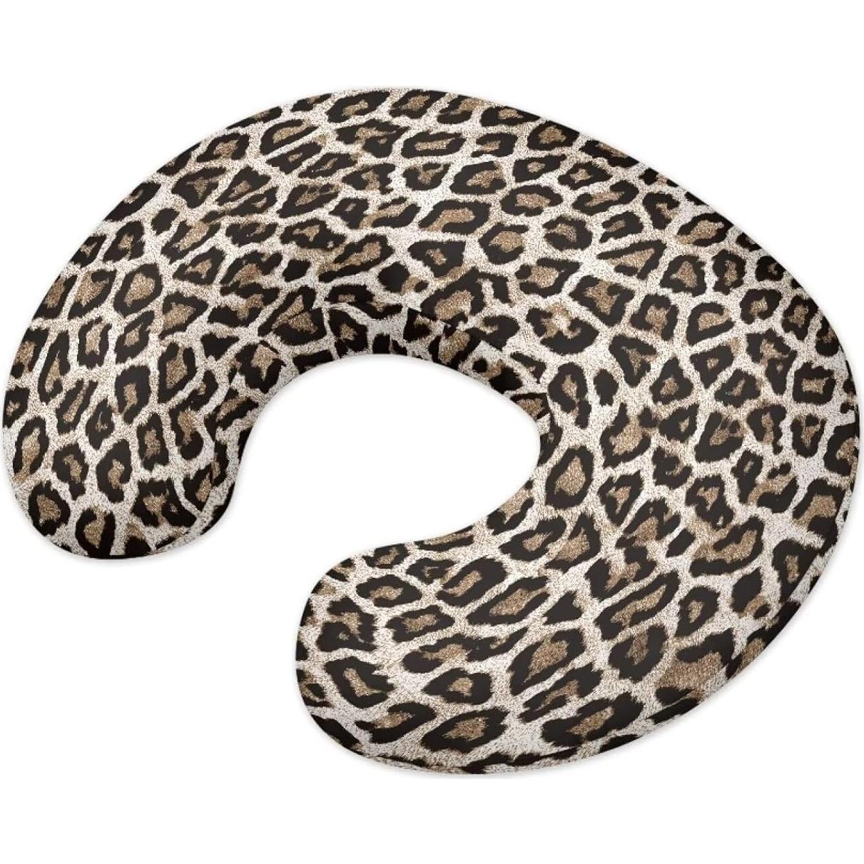 Funda de Almohada de Lactancia Mintulipy Leopardo 55.88x45.72 cm