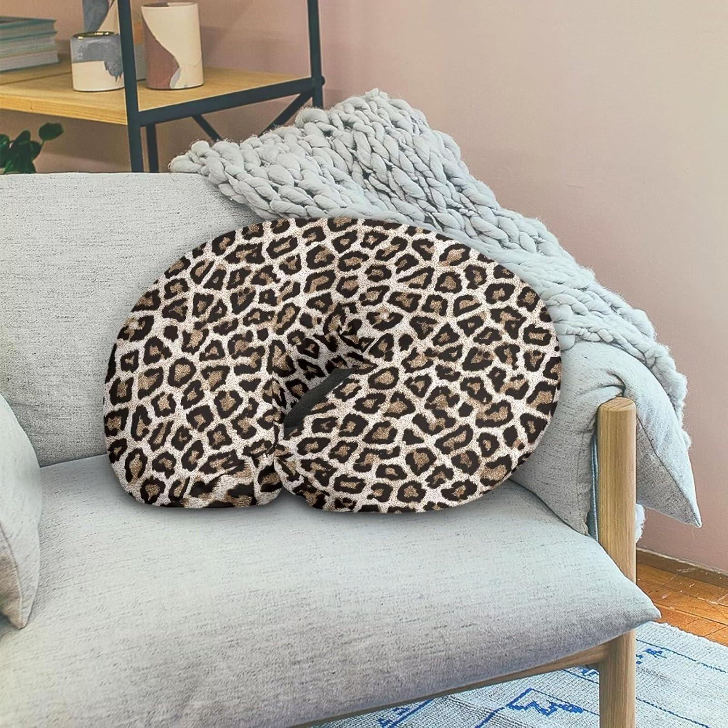 Funda de Almohada de Lactancia Mintulipy Leopardo 55.88x45.72 cm