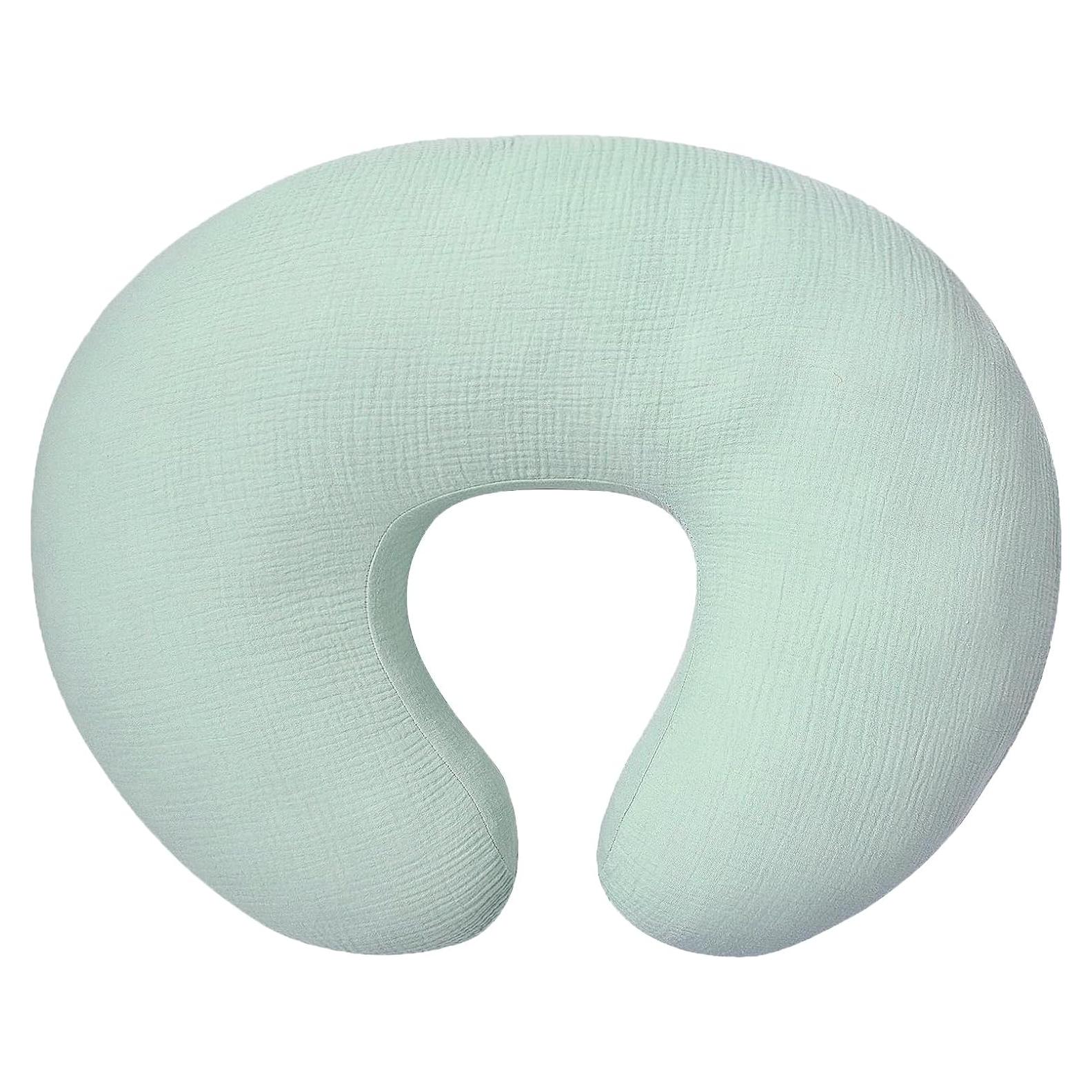 Funda de Almohada de Lactancia Owlowla Muslin Sage 45.72x15.24cm
