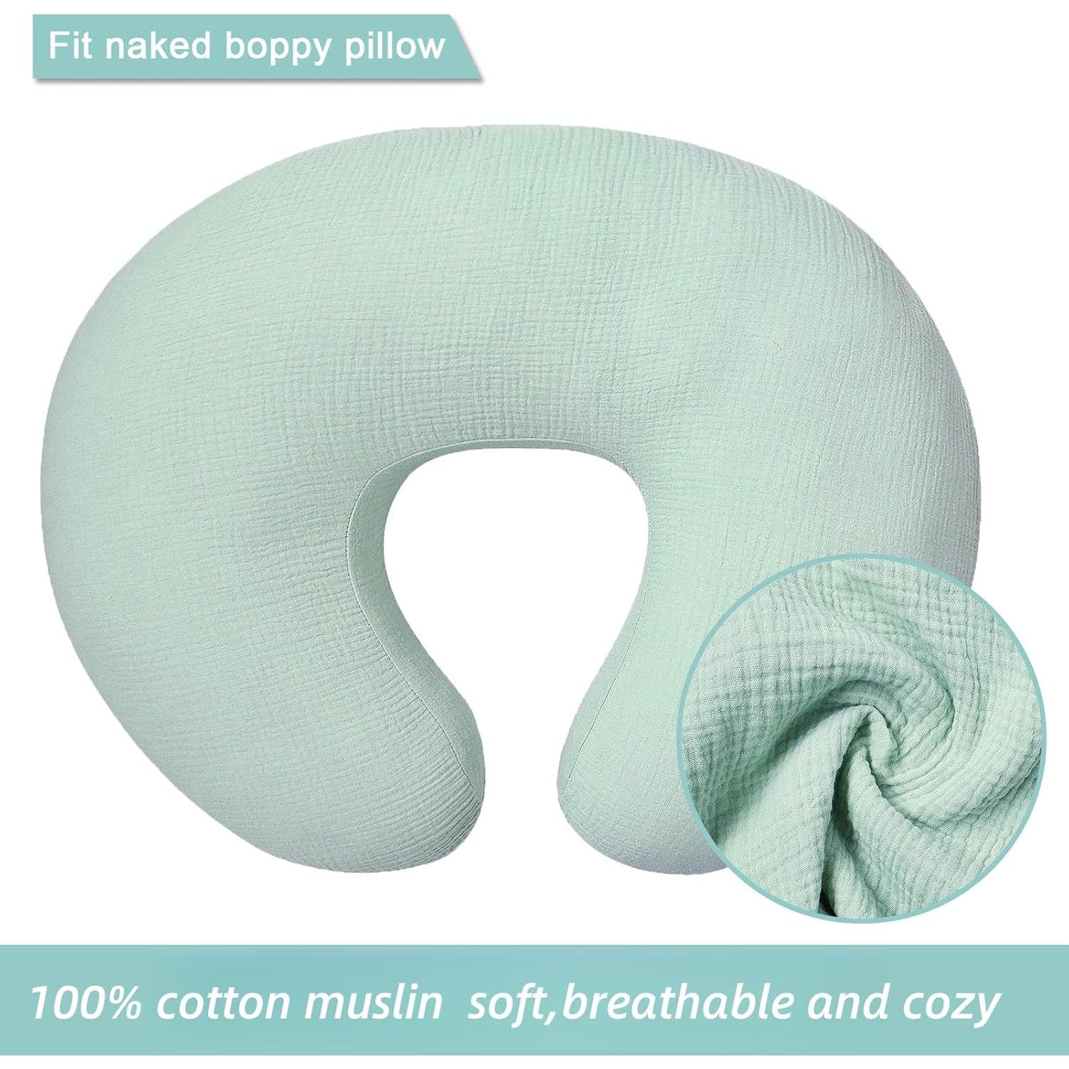 Funda de Almohada de Lactancia Owlowla Muslin Sage 45.72x15.24cm