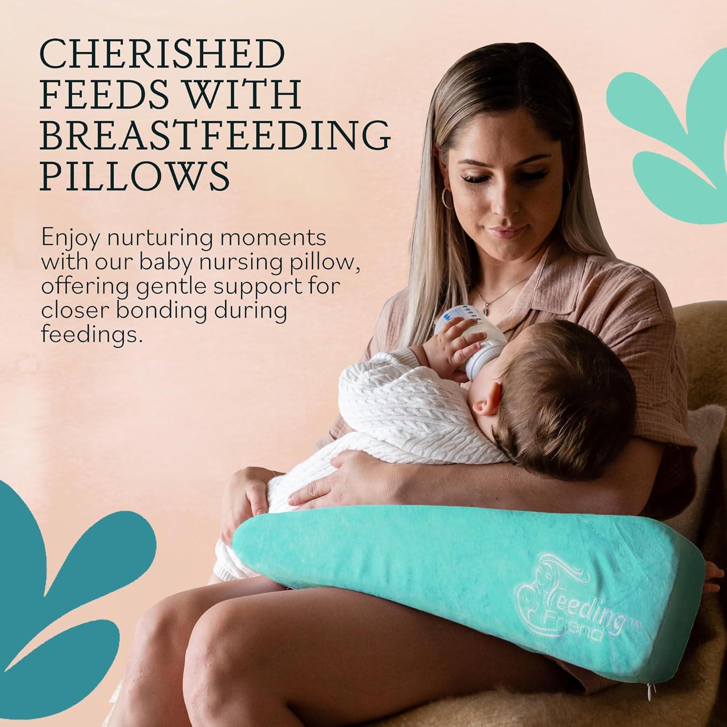Almohada de Lactancia Amiga Menta - Soporte para Bebé 0-3 Años