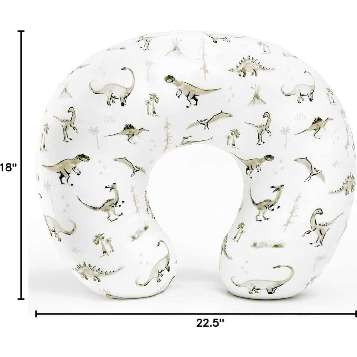 Funda de Almohada de Lactancia GRSSDER Dinosaurio Estirable