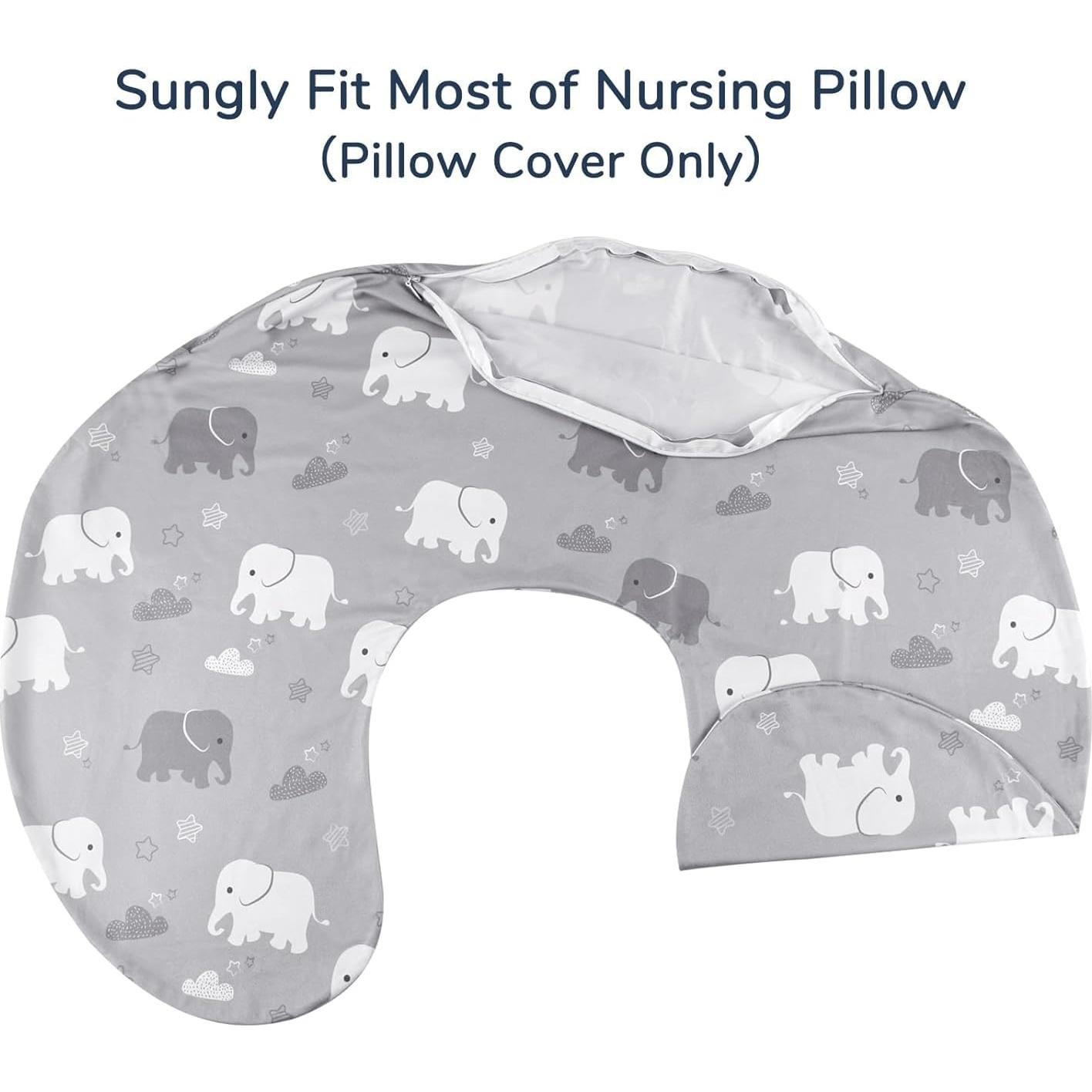 Funda de Almohada de Lactancia TANOFAR Elefante Suave y Transpirable
