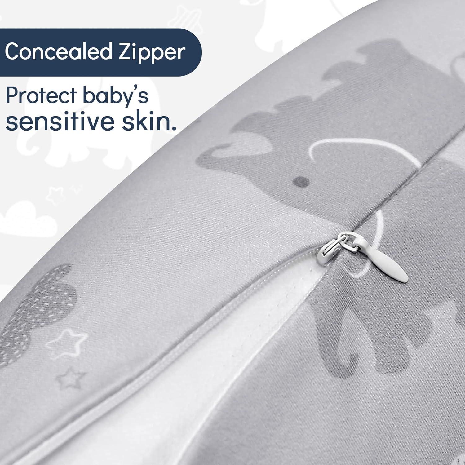 Funda de Almohada de Lactancia TANOFAR Elefante Suave y Transpirable